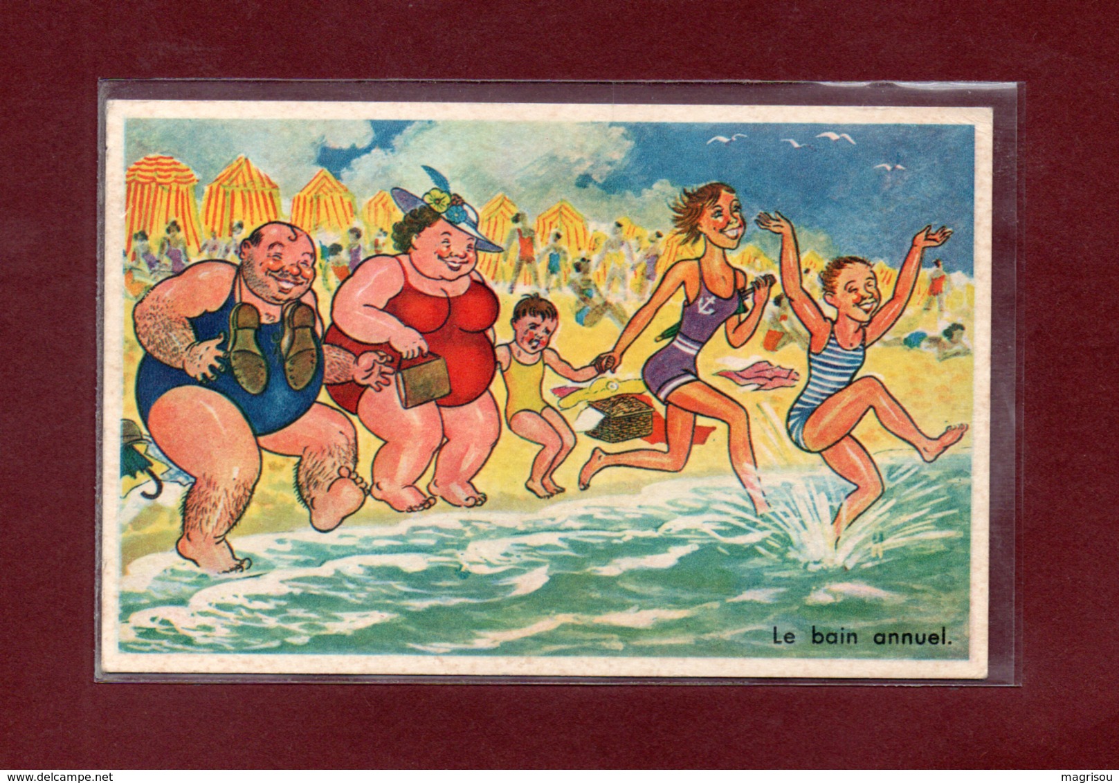 HUMOUR PLAGE - LE BAIN ANNUEL - EDITION GABY - ARTAUD PERE ET FILS - Humour