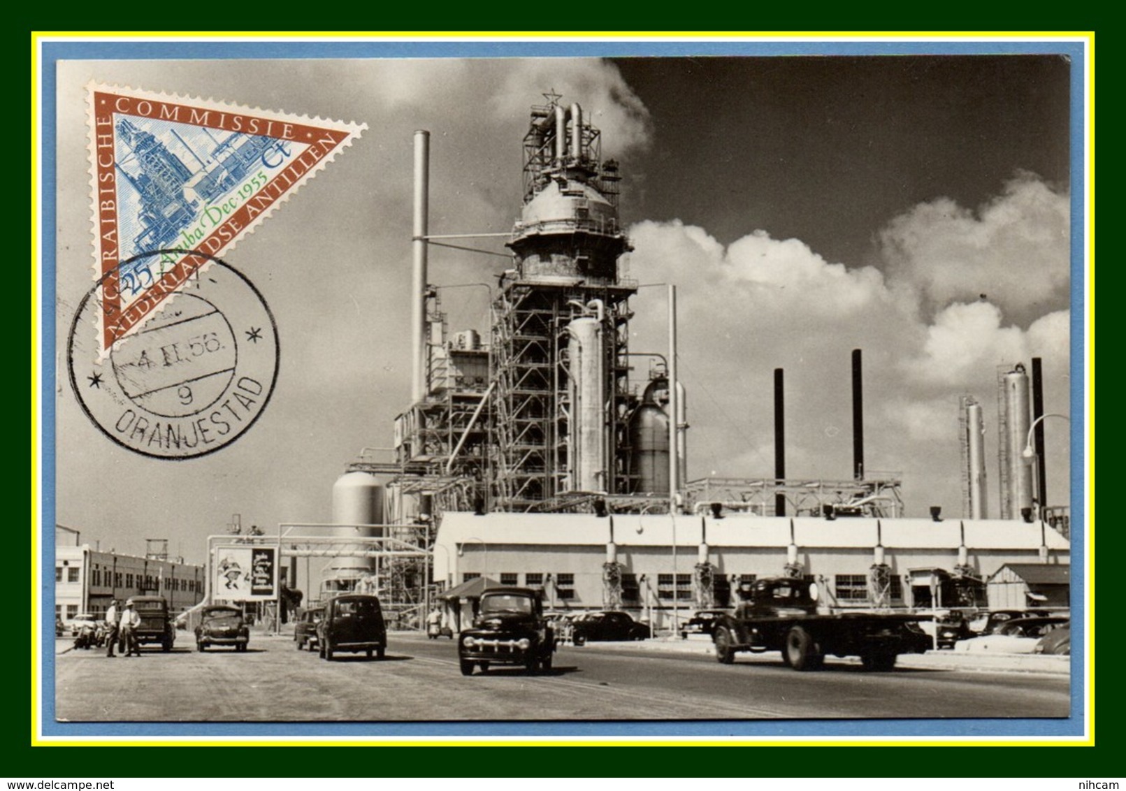 Nederlandse Antillen Maxicard Aruba San Nicolas Lago Oil Minérals 1956 Carte Maximum Pétrole Minéraux Antilles - West Indies