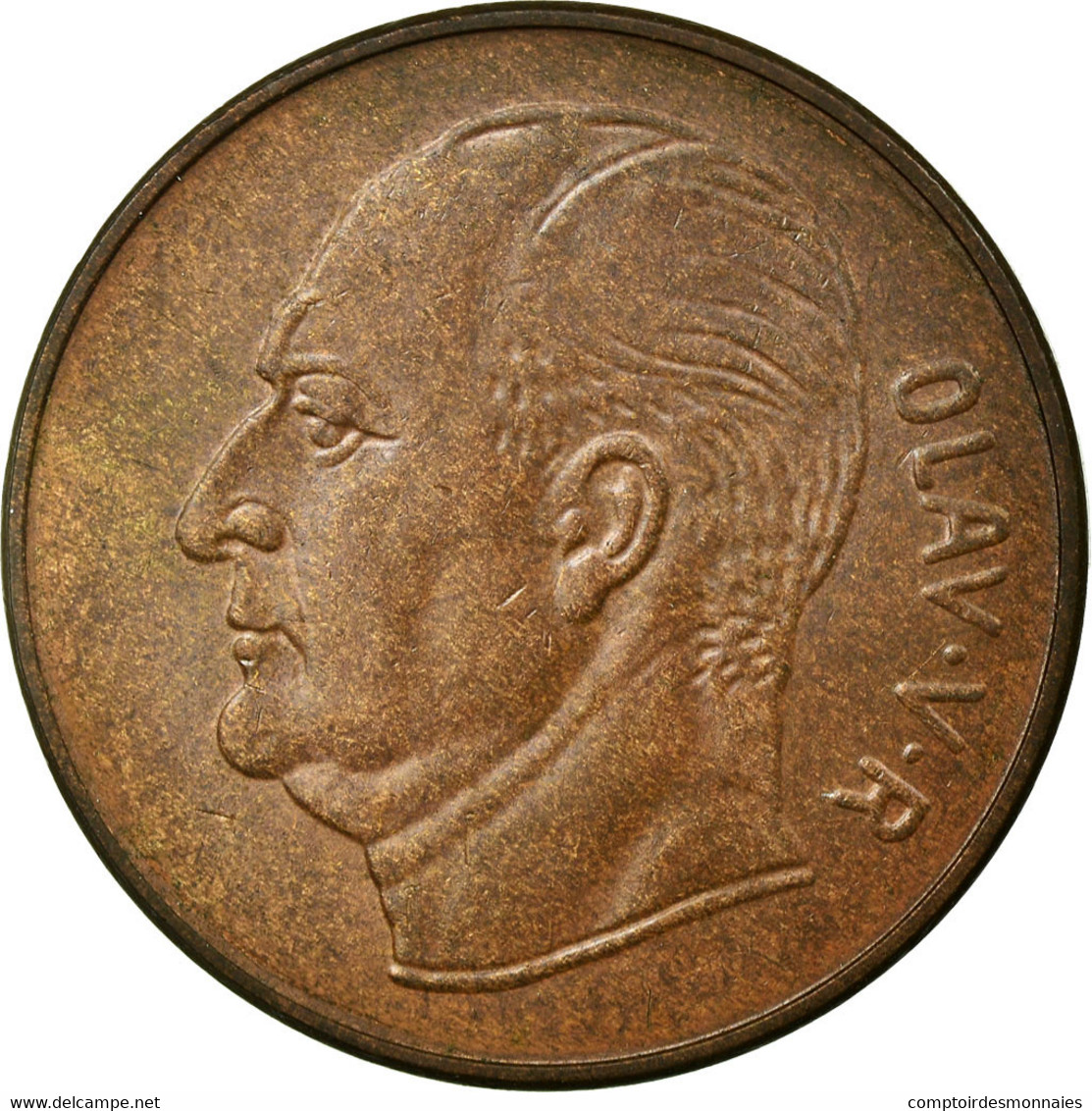 Monnaie, Norvège, Olav V, 5 Öre, 1972, TTB, Bronze, KM:405 - Norvège