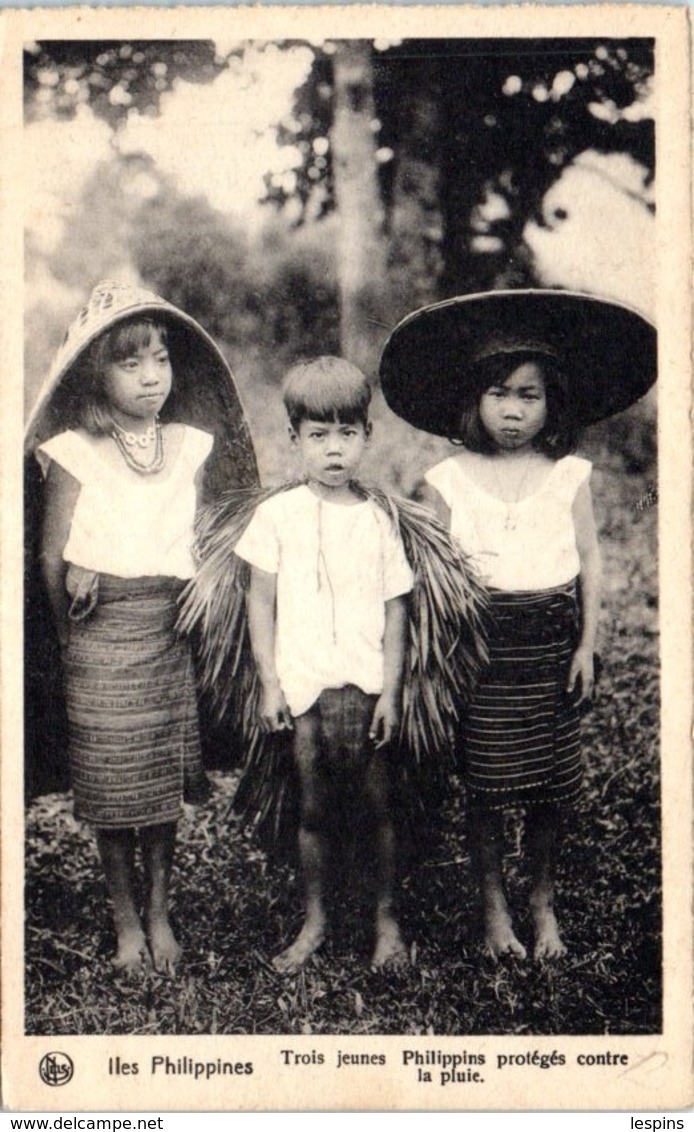 ASIE - PHILIPPINES -- Trois Jeunes Philippins - Philippines