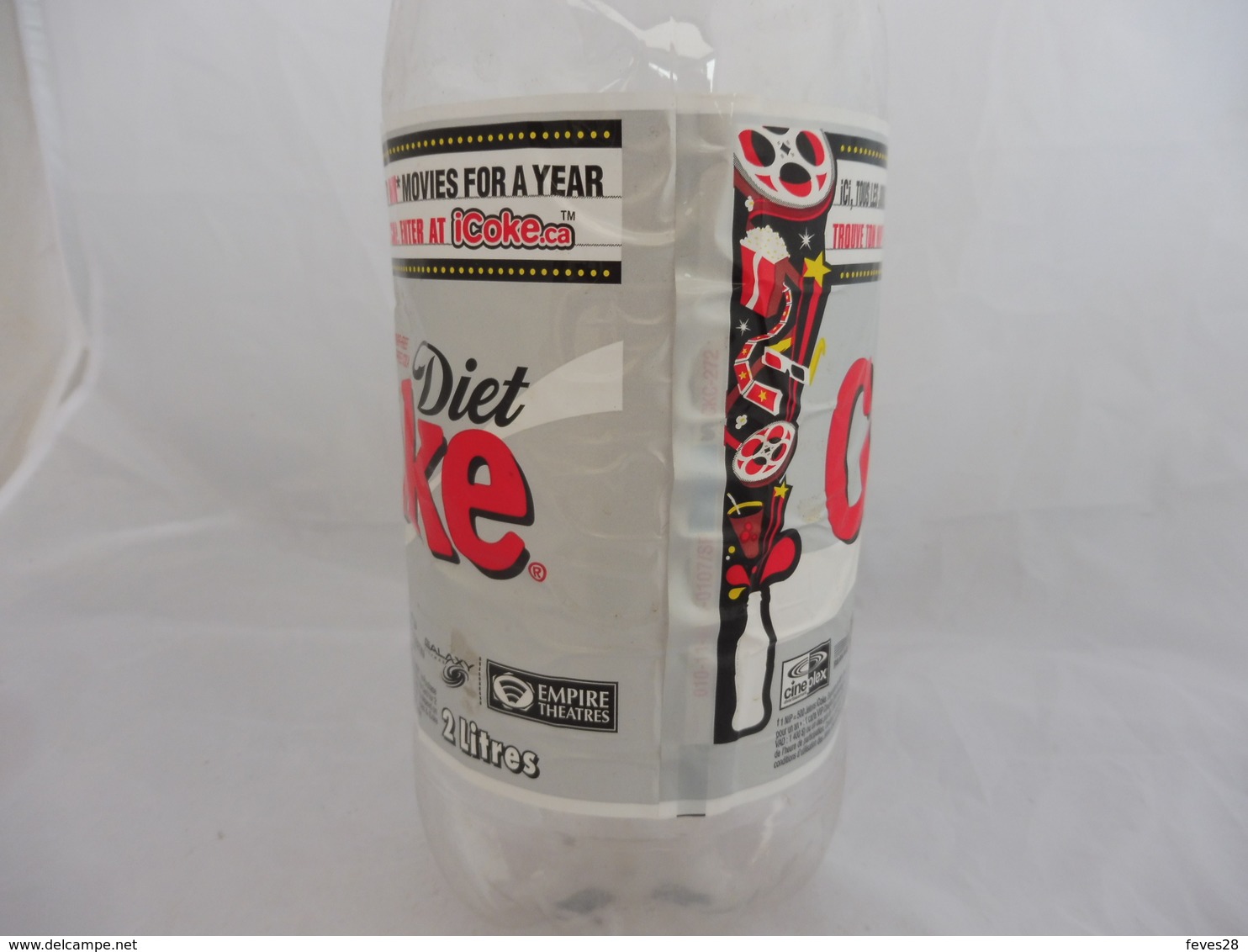 COCA COLA® DIET BOUTEILLE PLASTIQUE VIDE 2007 CANADA 2L - Bouteilles