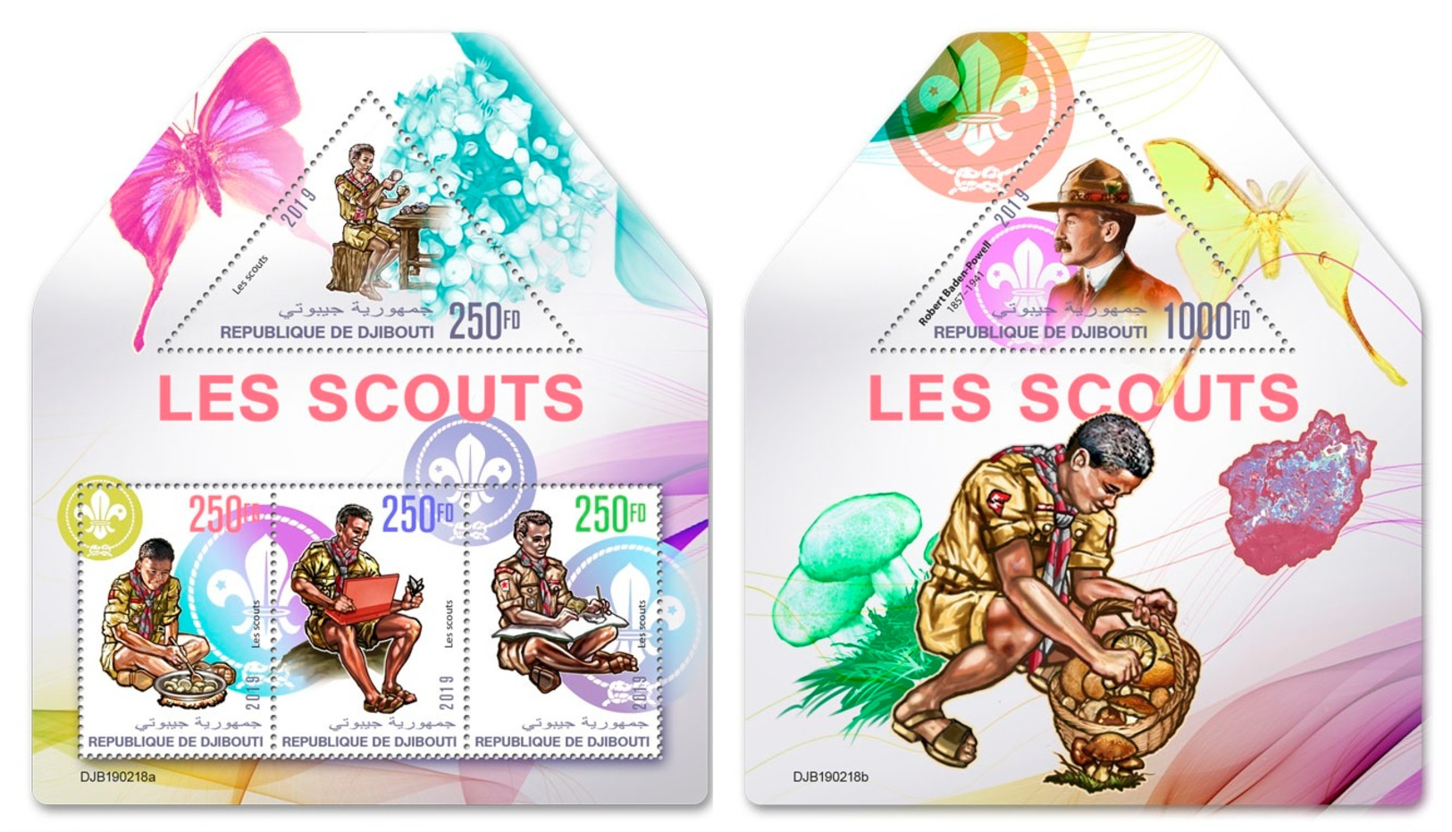 Djibouti 2019 Scouts Scouting ODD Shape M+S/S DJB190218 - Other & Unclassified