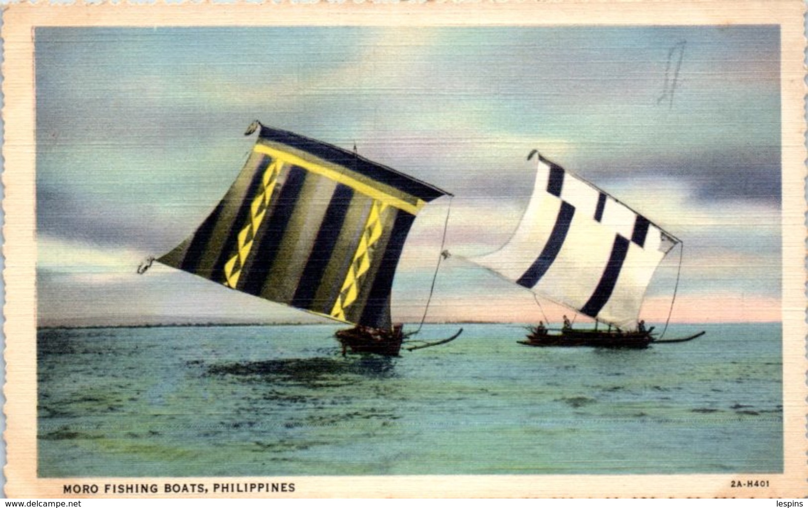 ASIE - PHILIPPINES -- Moro Fishing Boats - Philippines