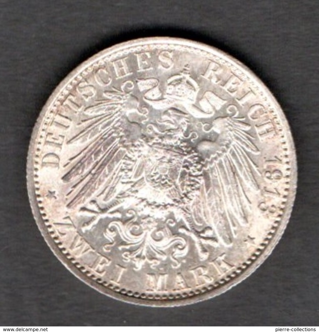 Allemagne - Prusse - 2 Mark Argent 1913A - Wilhelm II - Jubilé - SUPERBE - 2, 3 & 5 Mark Argent