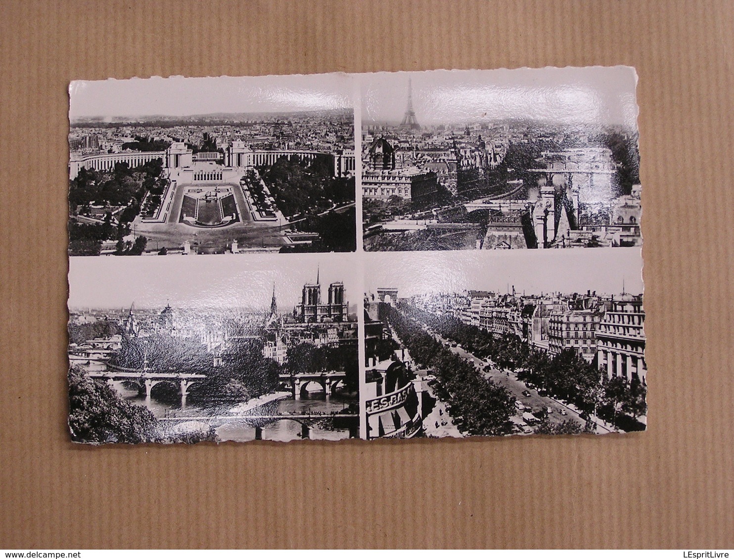 PARIS Multi Vues  ( 2 ) Arc Triomphe Tour Eiffel Palais Notre-Dame De Paris  CPA Carte Postale France - Multi-vues, Vues Panoramiques