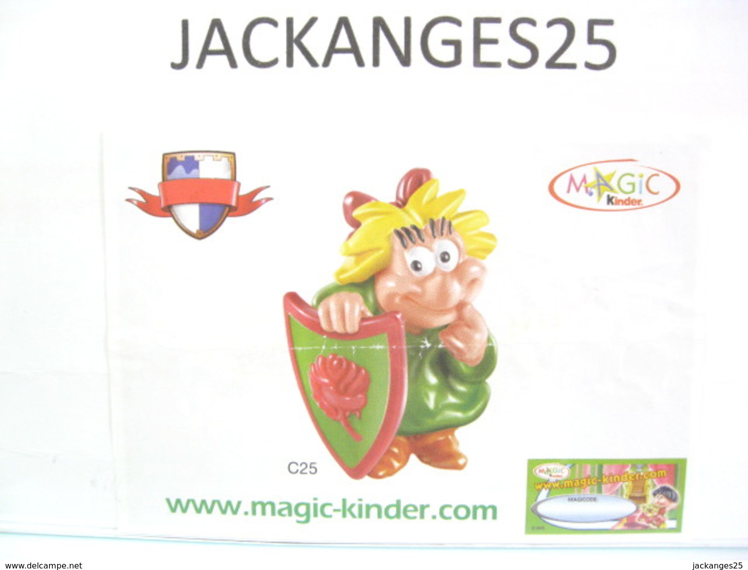 KINDER FUNNY CASTLE MPG C 25 2004 + BPZ EU OUEST - Monoblocs