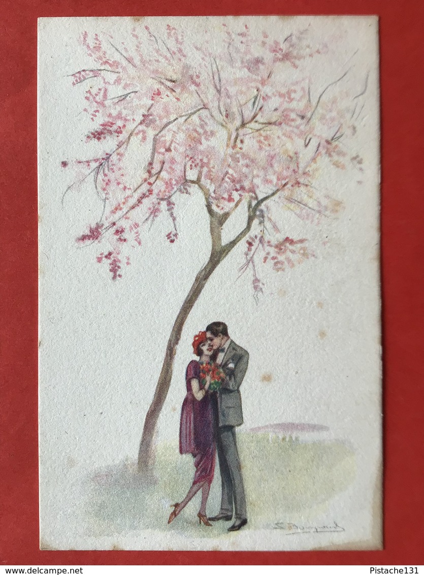 Illustrateur BOMPARD - VERLIEFDEN ONDER EEN BOOM - AMOUREUX SOUS UN ARBRE - Bompard, S.