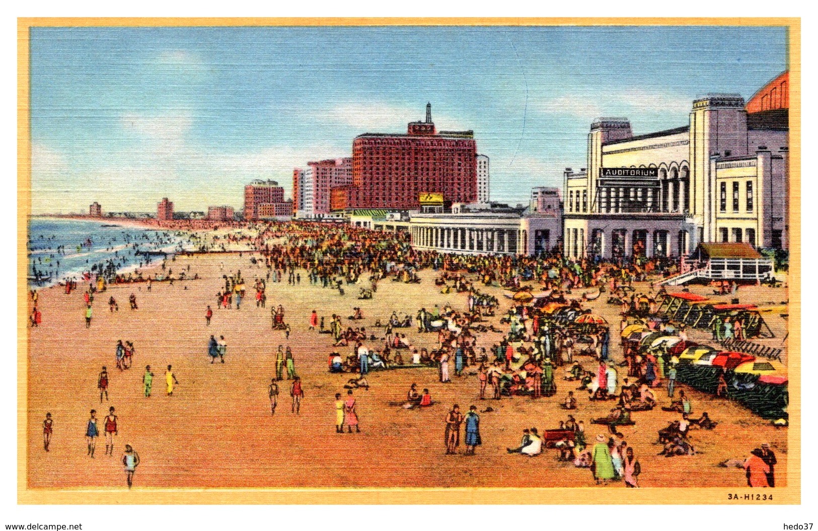 Etats Unis - Atlantic City - Beach Front Of Hotels - Atlantic City