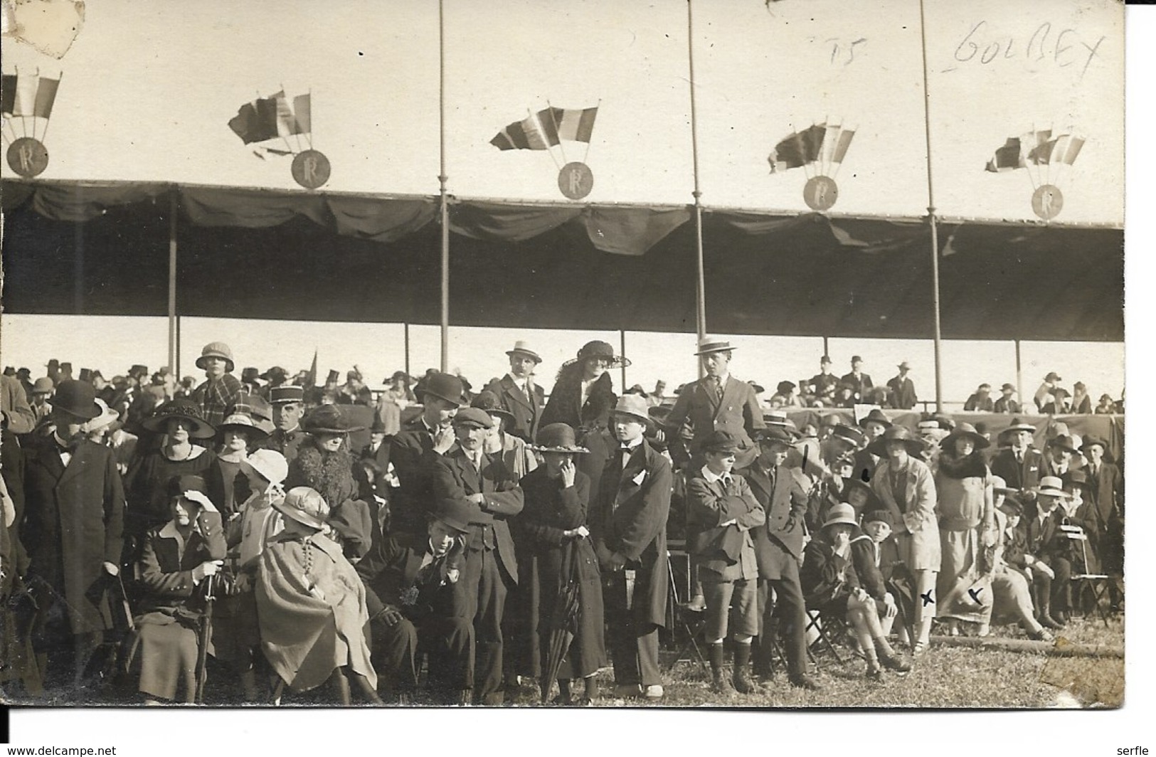 88 - Golbey - Bois L'Abbé - Carte-photo- Tribune Au Champ De Courses - Golbey