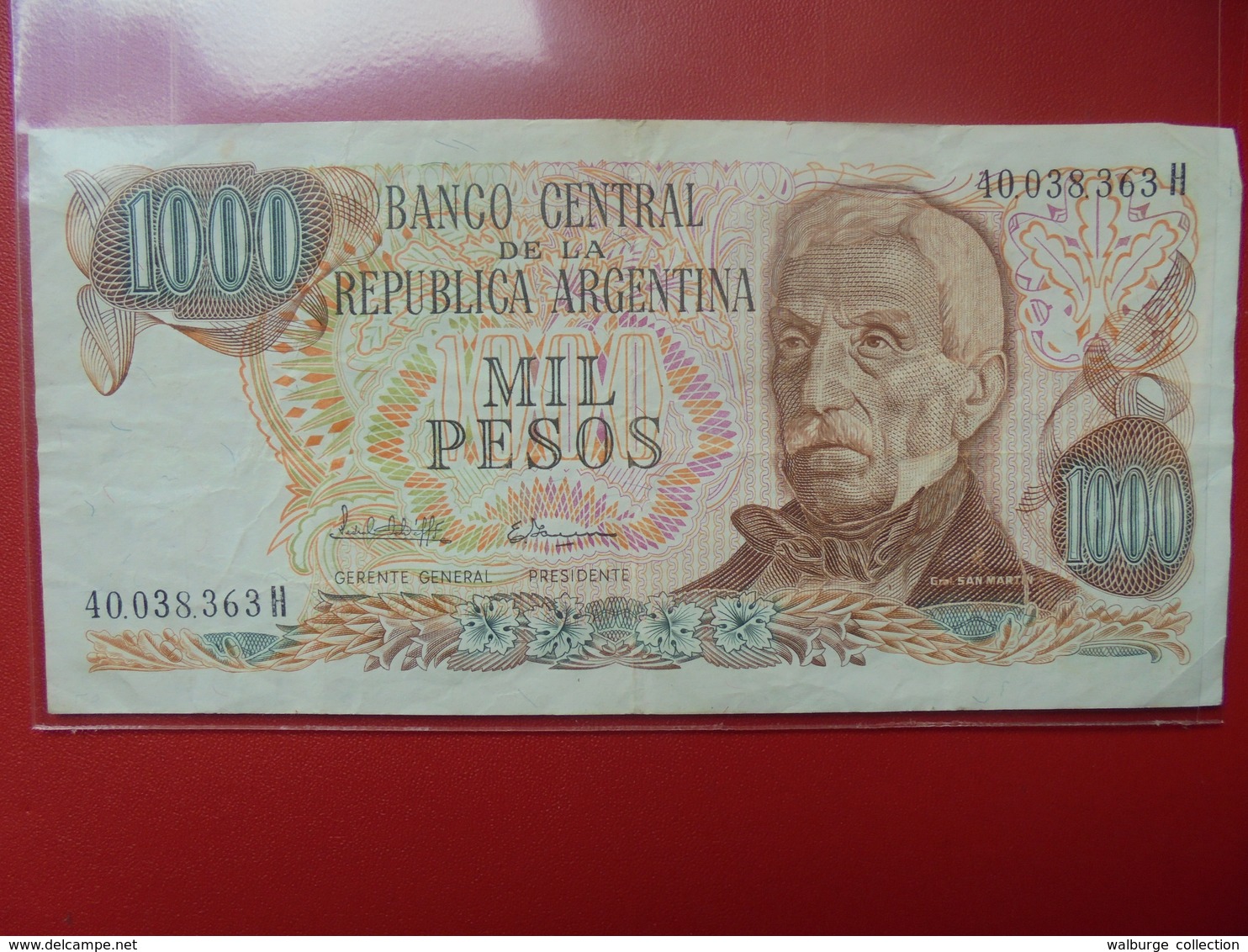 ARGENTINE 1000 PESOS 1976-83 PEU CIRCULER - Argentine