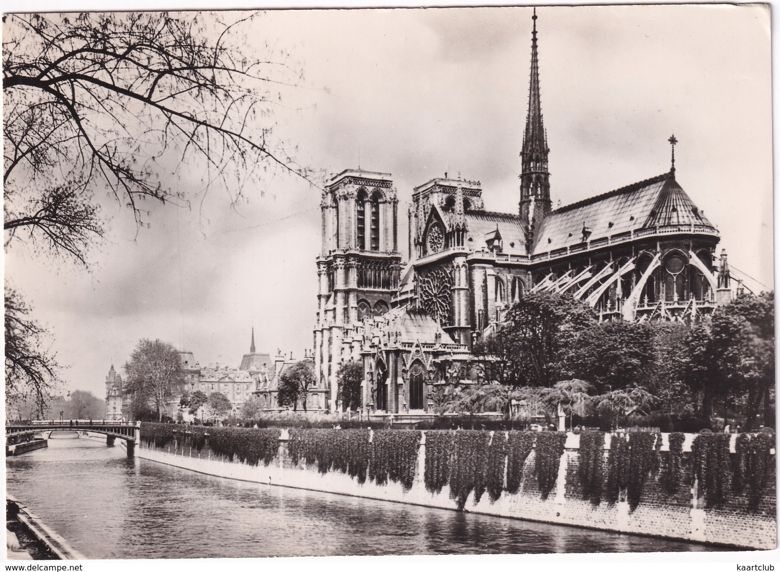 Paris - Cathédrale Notre-Dame - Facade Sud - (1951) - Notre Dame De Paris