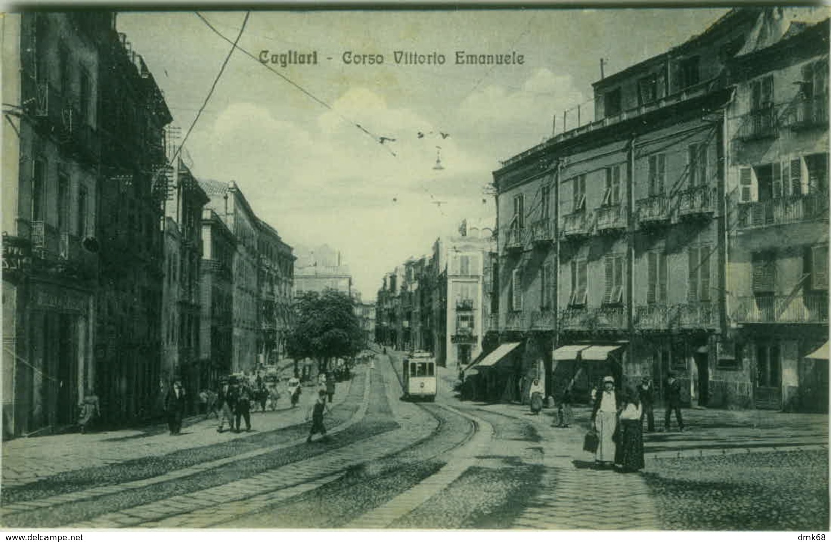 CAGLIARI - CORSO VITTORIO EMANUELE - TRAM - EDIZ. G. DESSI - 1920s (3242) - Cagliari