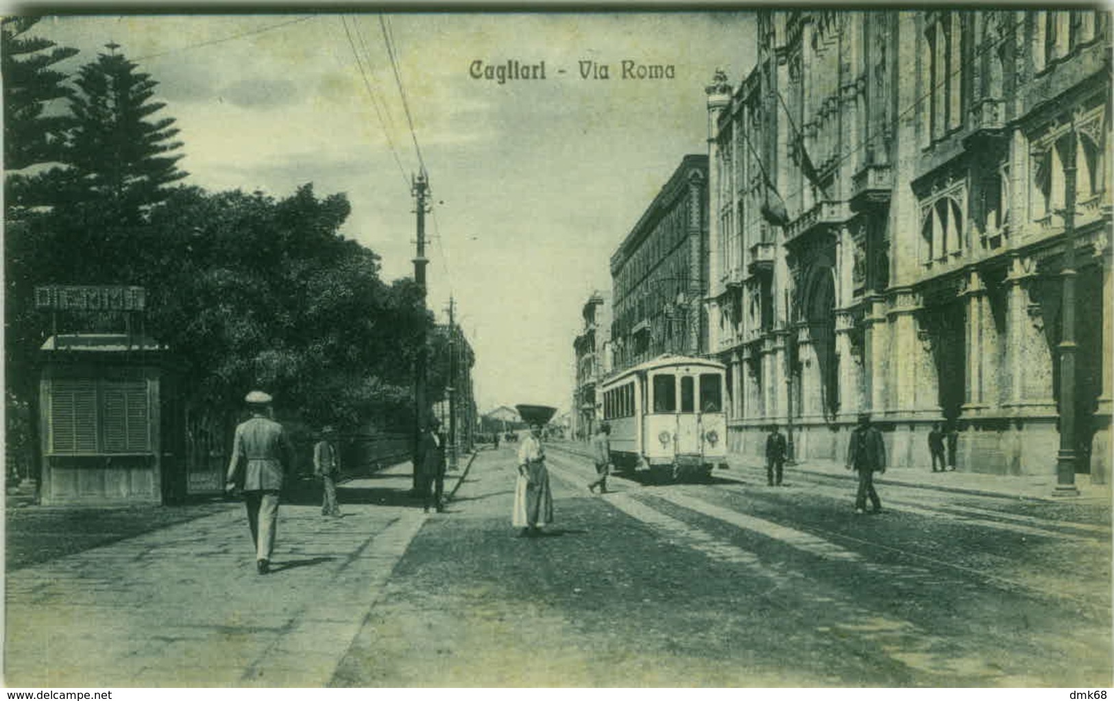 CAGLIARI - VIA ROMA - TRAM - EDIZ. G. DESSI - 1920s (3243) - Cagliari