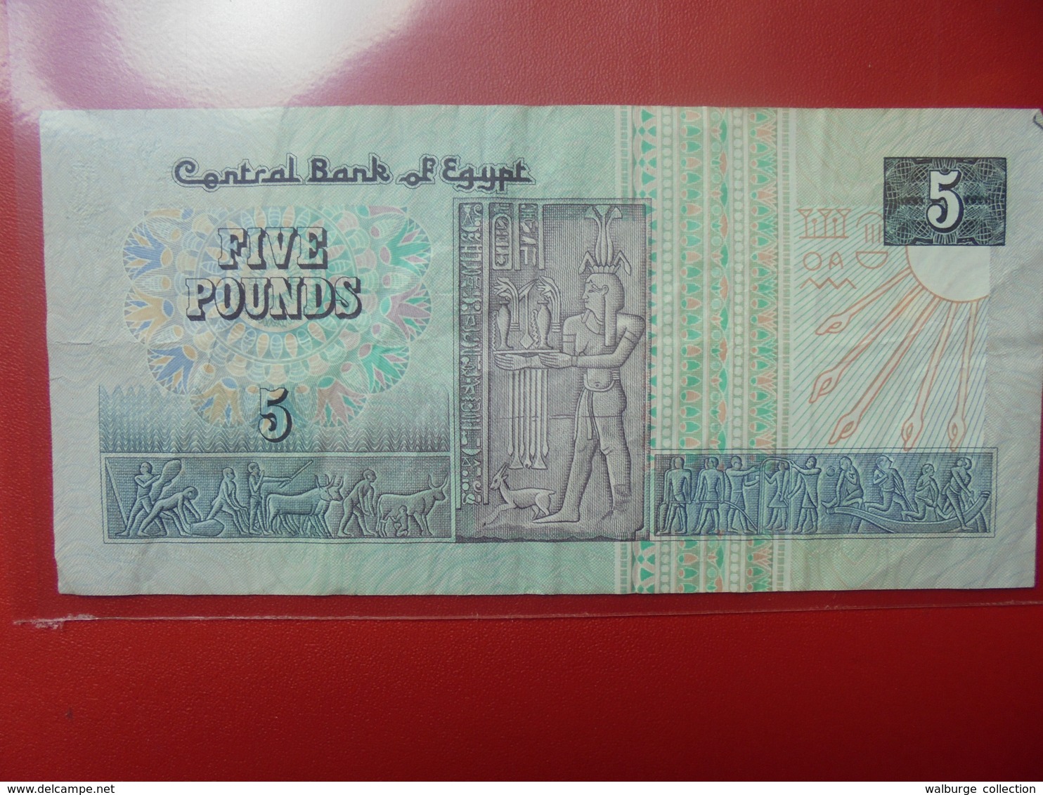 EGYPTE 5 POUNDS 1989-2001 CIRCULER - Egypte