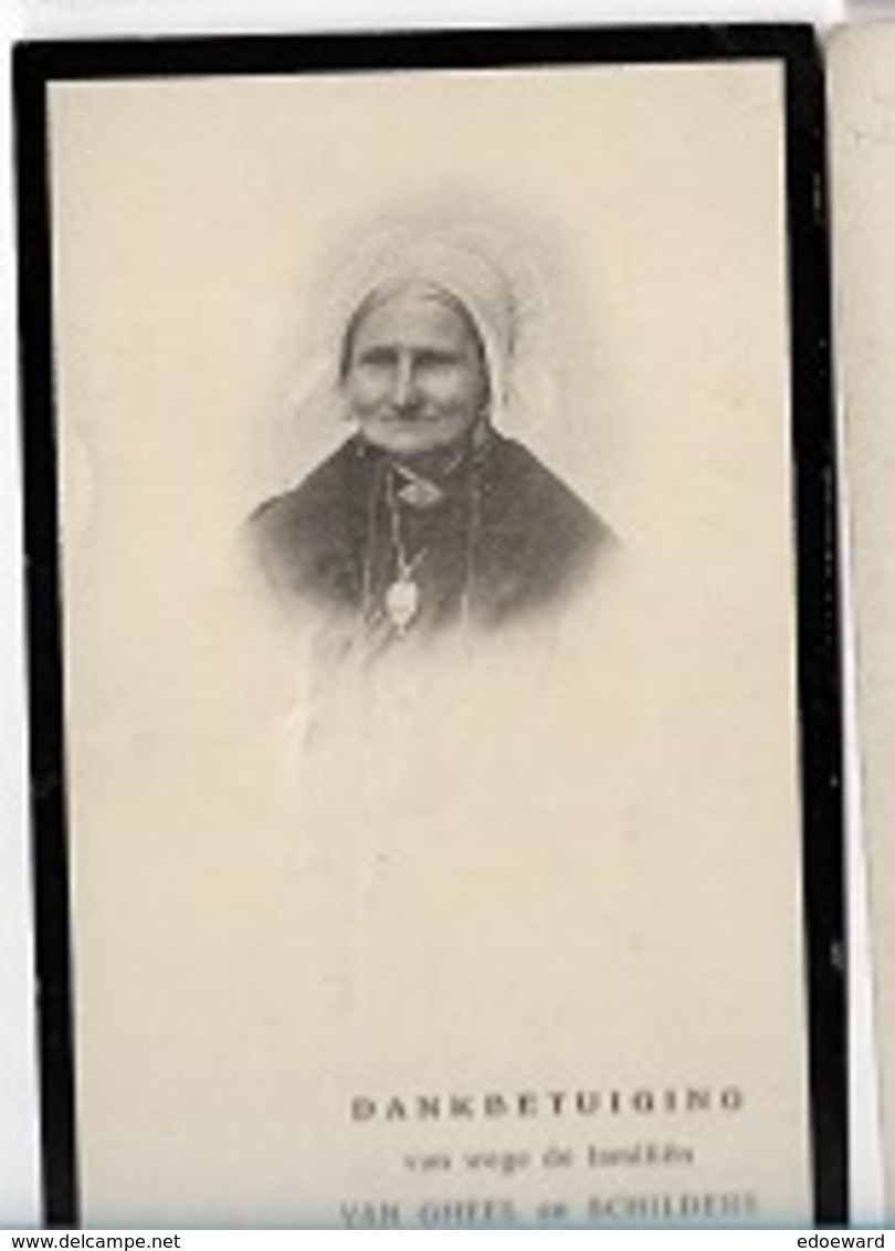 DI/M/ ° SCHILDE 1833 + RANST 1914  ANNA VAN GHEEL  Met Foto - Religione & Esoterismo