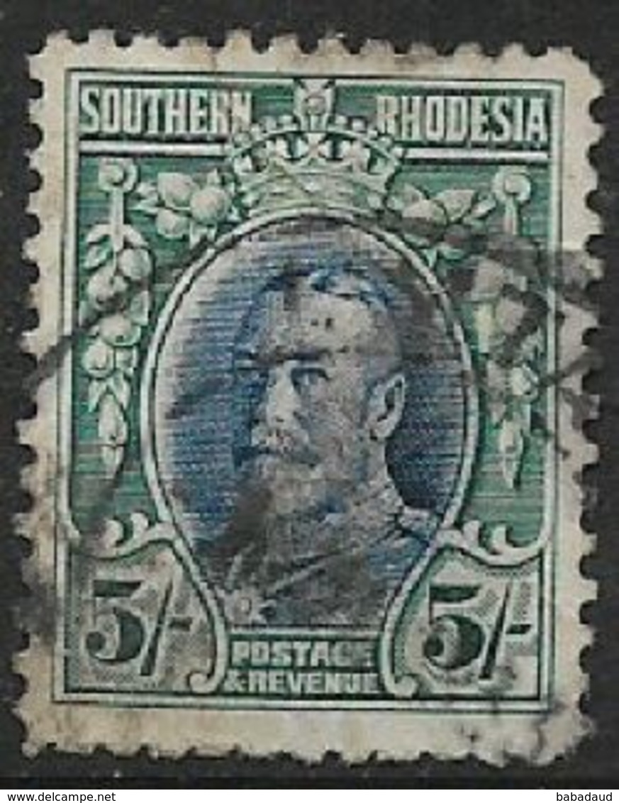 Southern Rhodesia, GVR, Field Marshal, 1931, 5/=,used - Southern Rhodesia (...-1964)