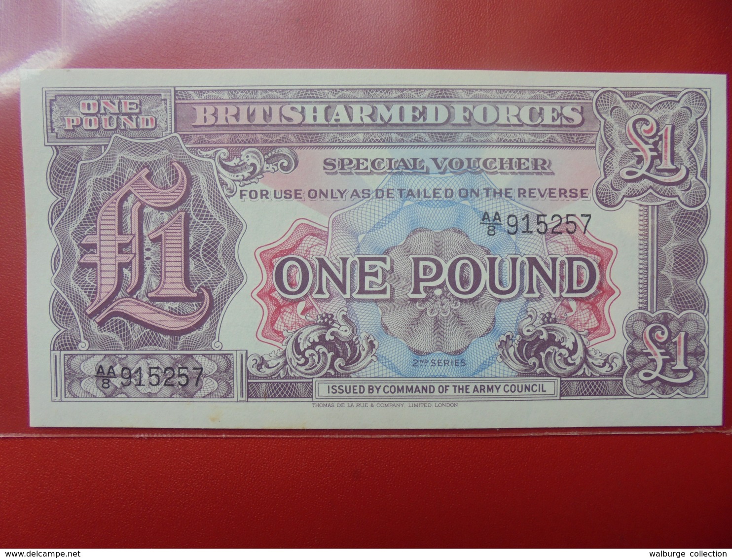 GRANDE-BRETAGNE (MILITAIRE) 1 POUND 2eme SERIE PEU CIRCULER/NEUF - British Armed Forces & Special Vouchers