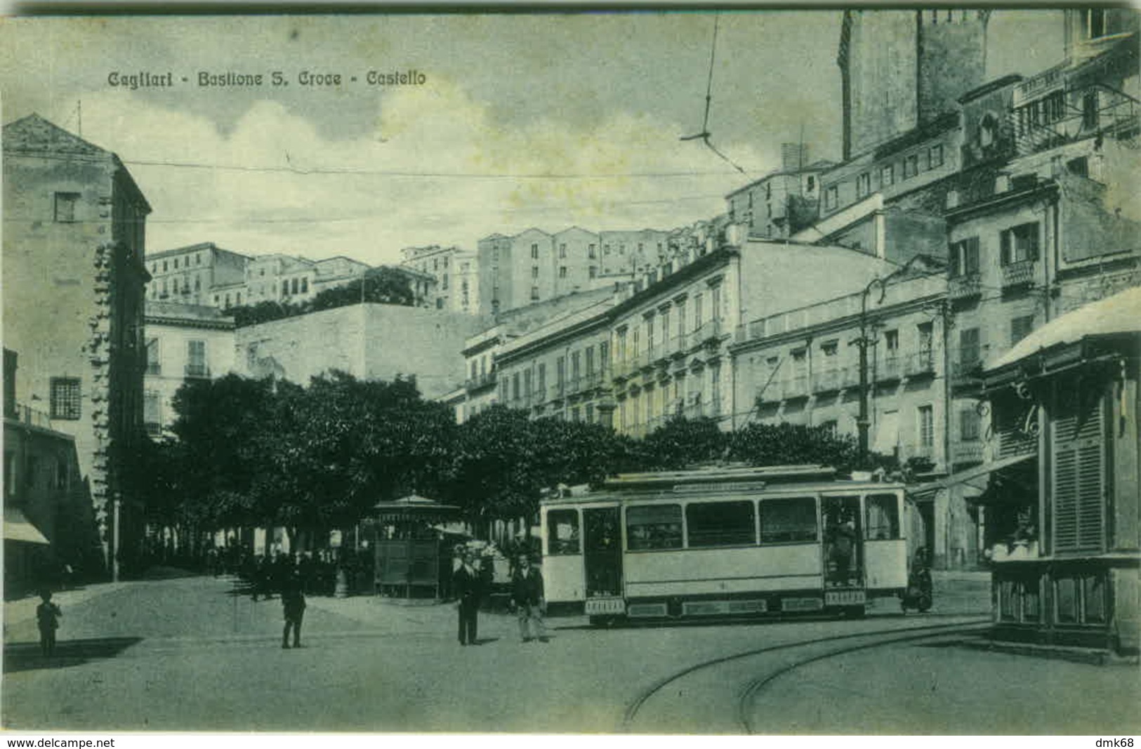 CAGLIARI - BASTIONE S. CROCE - TRAM - EDIZ. G. DESSI - 1920s (3249) - Cagliari