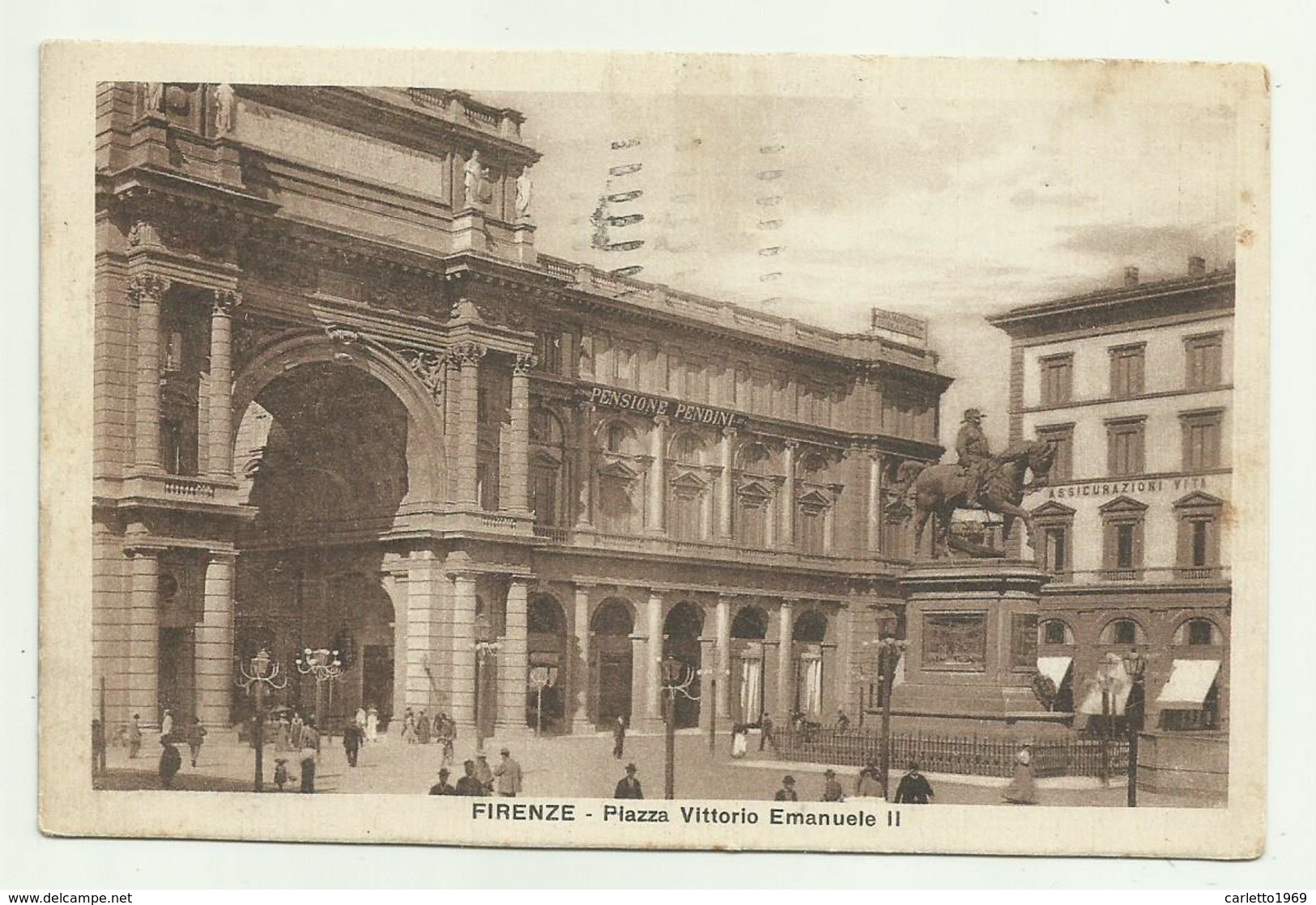 FIRENZE - PIAZZA VITTORIO EMANUELE II  VIAGGIATA FP - Firenze