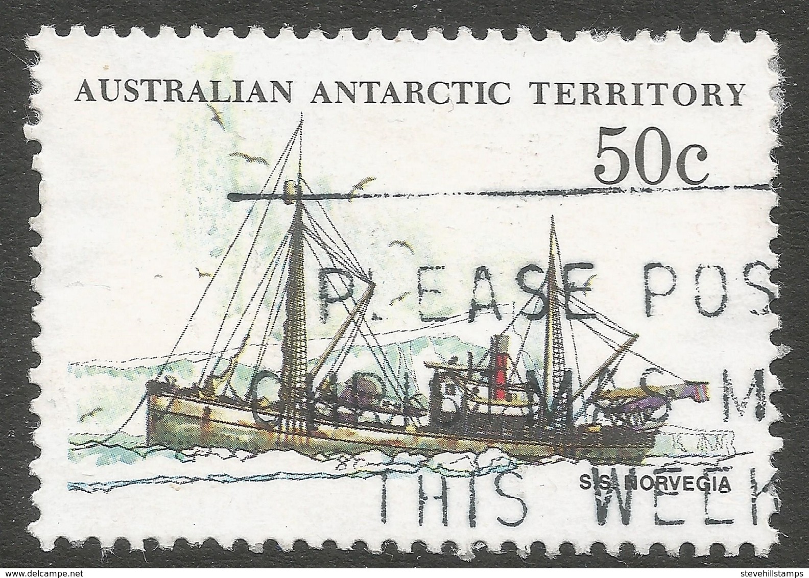 Australian Antarctic Territory. 1979 Ships. 50c Used. SG 50 - Used Stamps