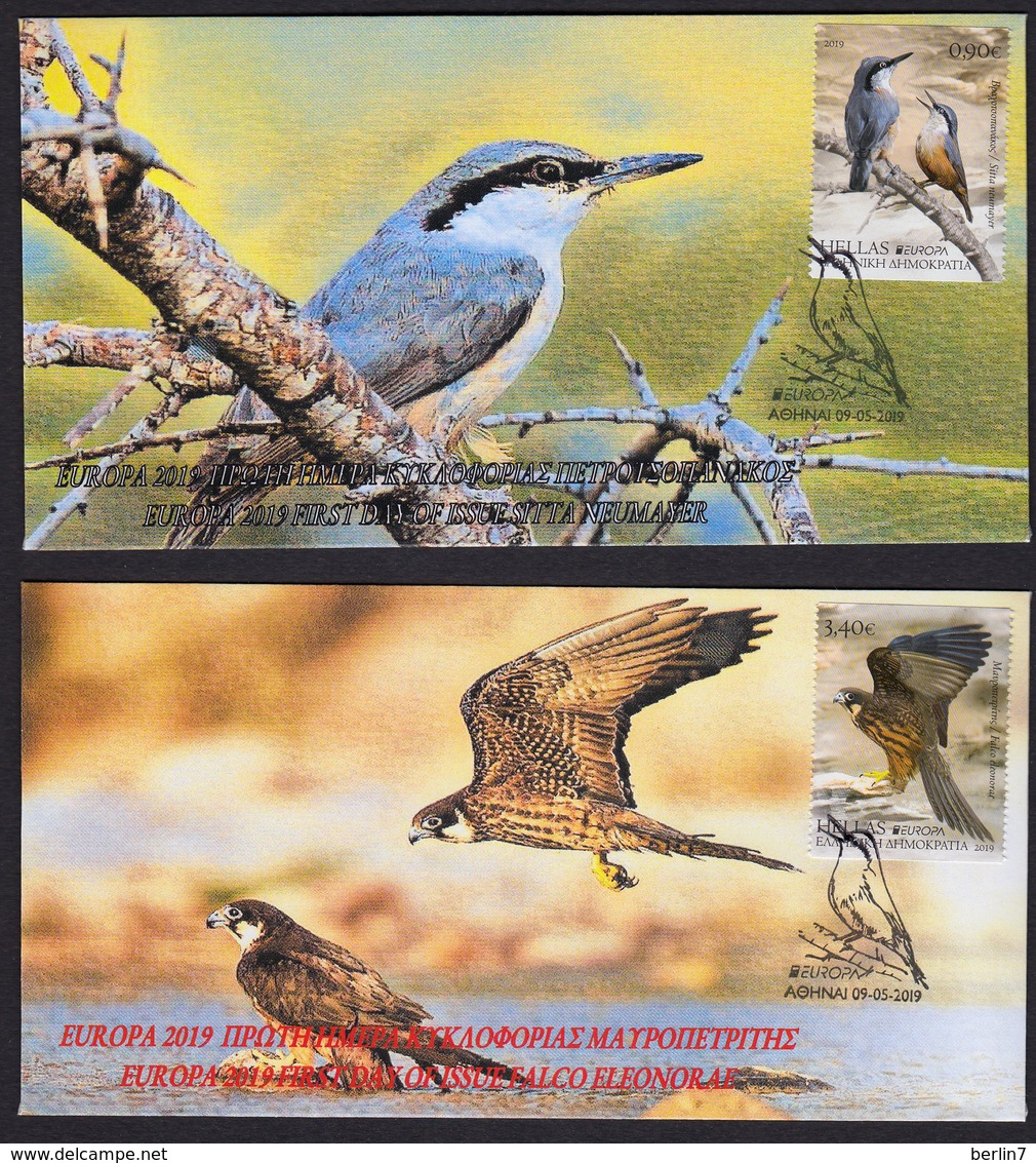 Greece 2019 Europa National Birds Unofficial FDC From The Booklet - 2019