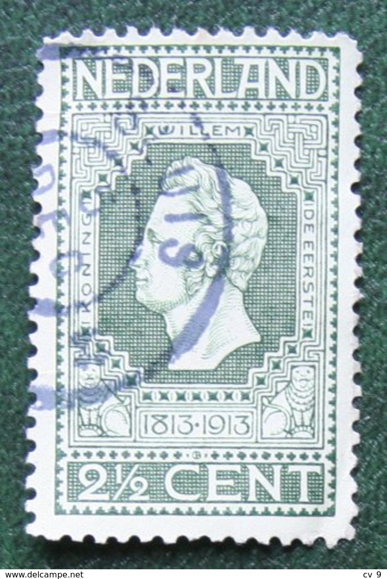2½ Ct Jubileumzegel Perf 11½ X 11 NVPH 90A 90 A (Mi 81A 81 A) 1913 SLUIS Gestempeld / USED NEDERLAND / NIEDERLANDE - Used Stamps