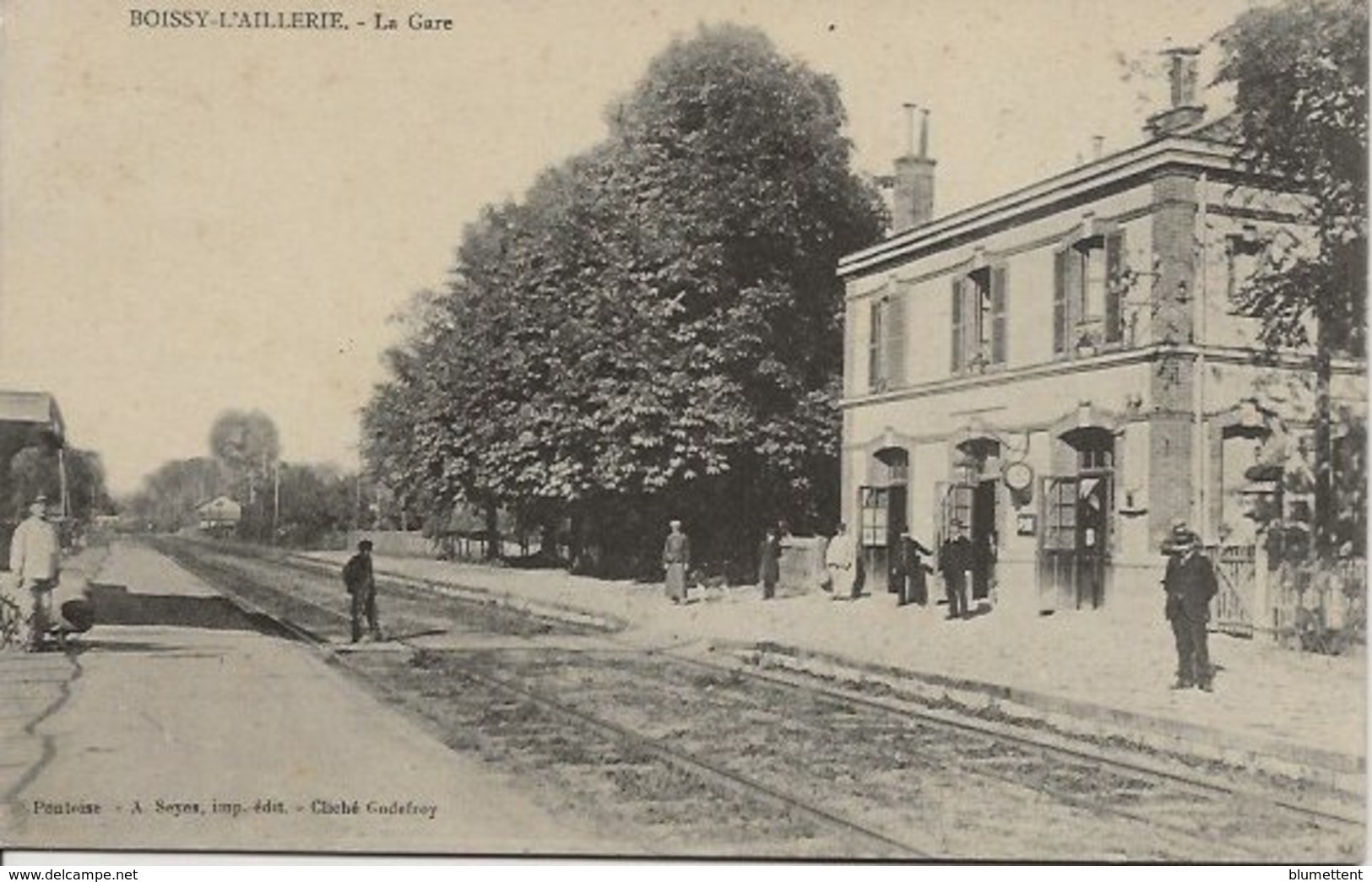 CPA Chemin De Fer Gare BOISSY-L'AILLERIE 95 - Boissy-l'Aillerie