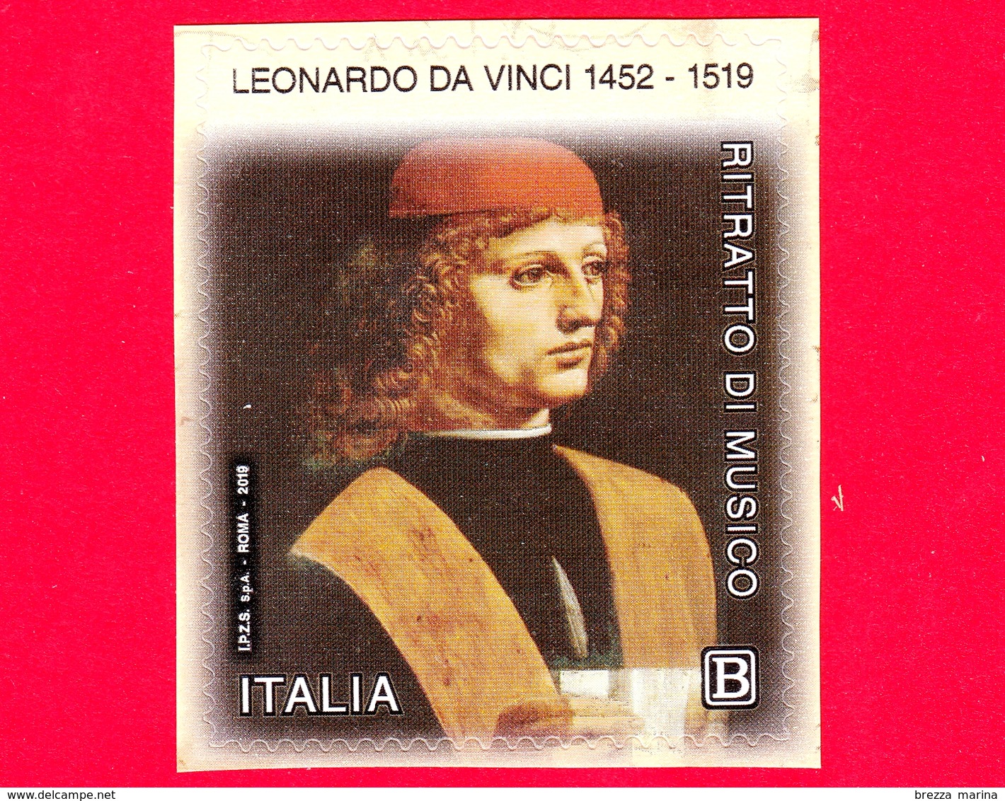 Nuovo - MNH - ITALIA - 2019 - 500 Anni Della Morte Di Leonardo Da Vinci - Ritratto Di Musico - Da BF - B - 2011-20:  Nuovi