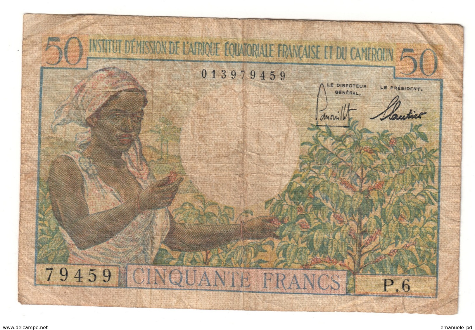 French Equatorial Africa & Cameroun 50 Francs 1957 - Other - Africa