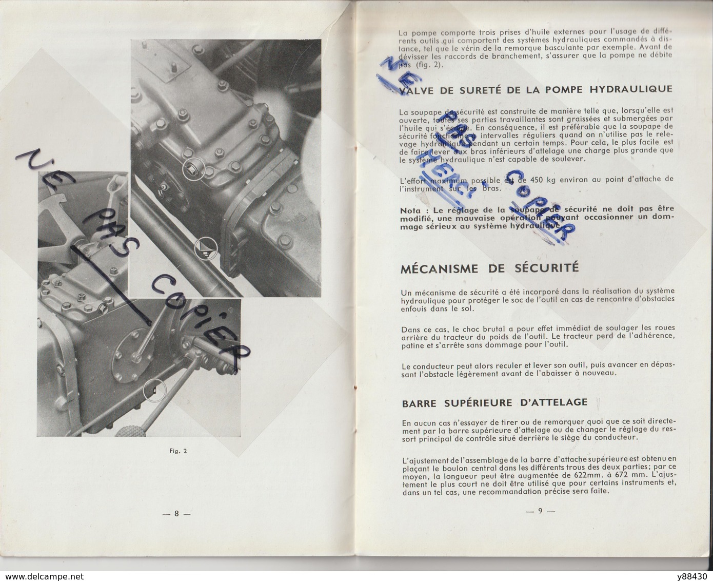 Livret Pour  TRACTEUR A ESSENCE  Des Années 50 - MASSEY HARRIS FERGUSON - 34 Pages - 16 Scan - Machines
