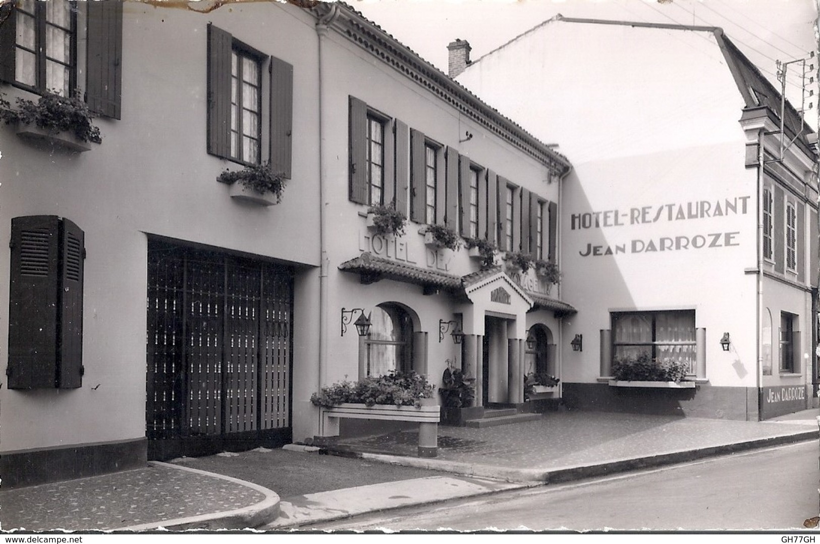 CPA VILLENEUVE-DE-MARSAN -garage Hôtel Jean Darroze - Villeneuve De Marsan