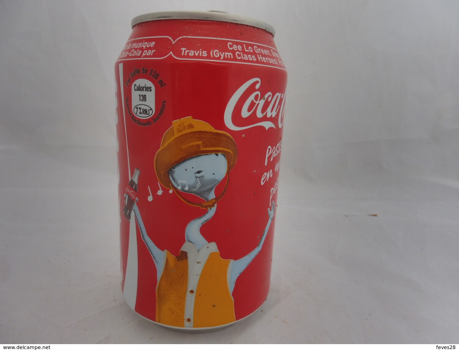 COCA COLA® CANETTE VIDE PASSEZ EN MODE POSITIF! 2010 FRANCE 33 Cl - Latas