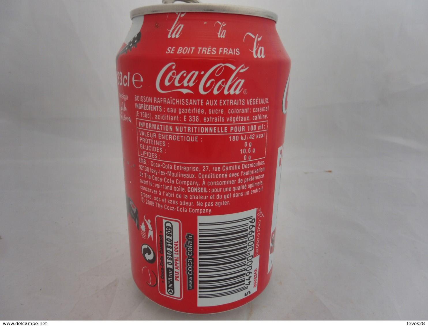 COCA COLA® CANETTE VIDE FESTIVAL MUSIQUE JUILLET 2005 N°5 EDITION SPECIALE 2006 FRANCE 33 Cl - Cans