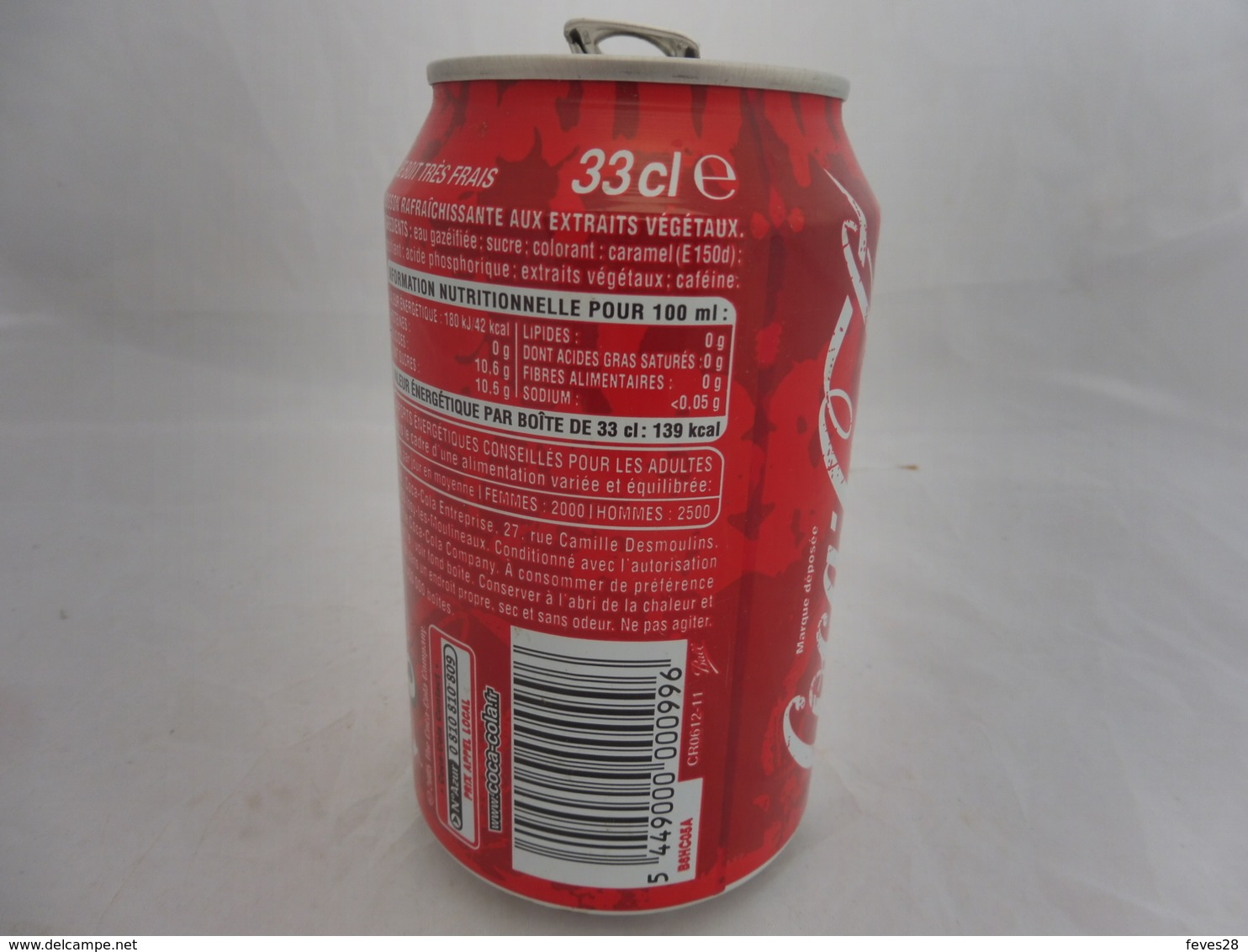 COCA COLA® CANETTE VIDE SERIE LIMITEE N°11/12 FLORENT MALOUDA 2007 FRANCE 33 Cl - Latas