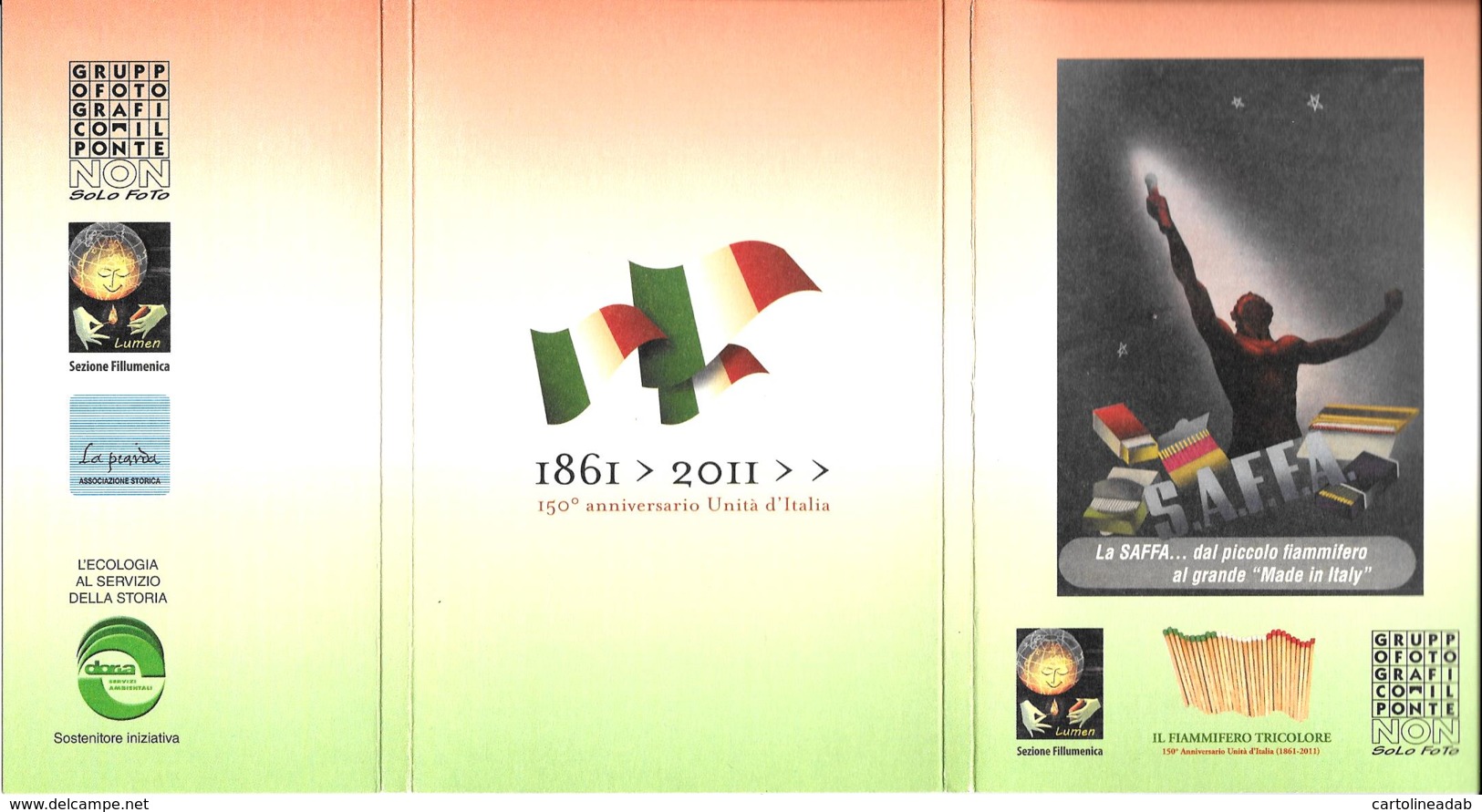 [MD3280] CPM - SERIE COMPLETA 15 CARTOLINE (3 CON ANNULLO) CON POCHETTE 150° ANNIVERSARIO UNITA' D'ITALIA - NV - Histoire