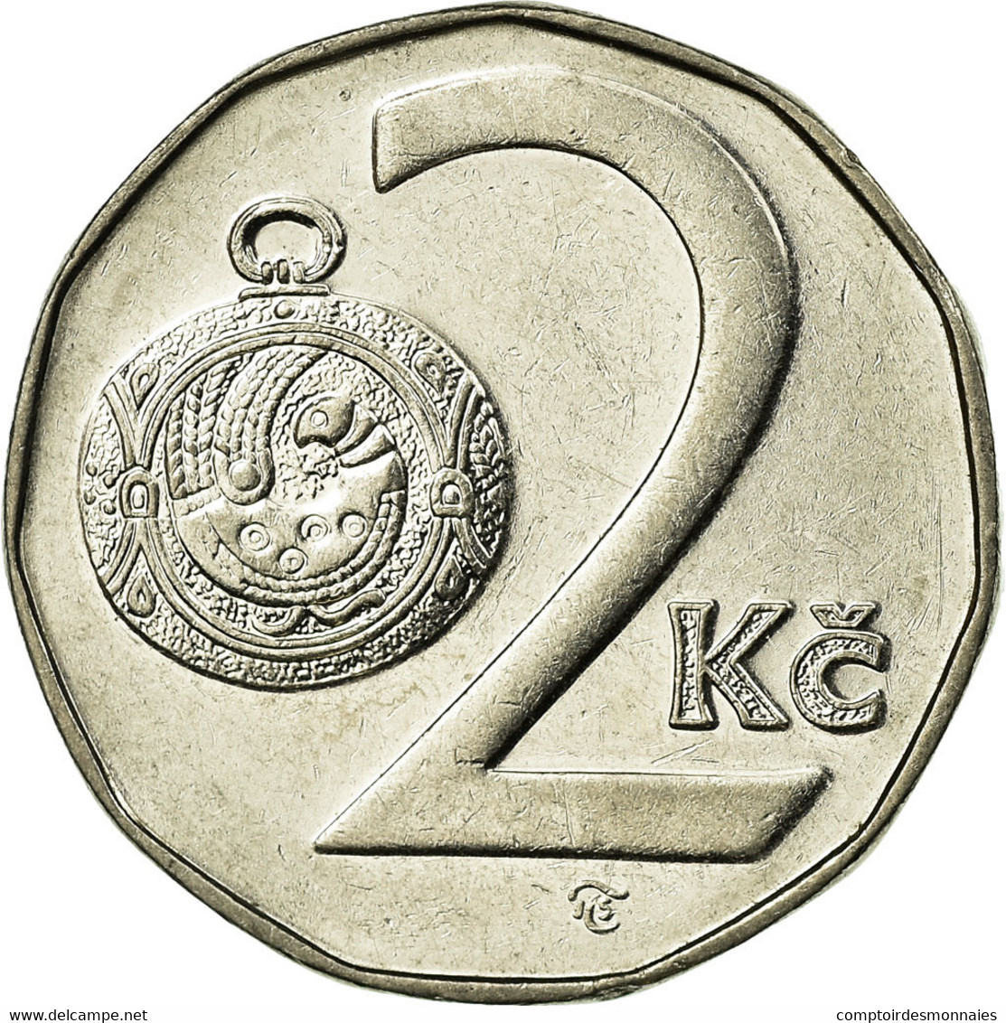 Monnaie, République Tchèque, 2 Koruny, 1994, TTB, Nickel Plated Steel, KM:9 - Czech Republic