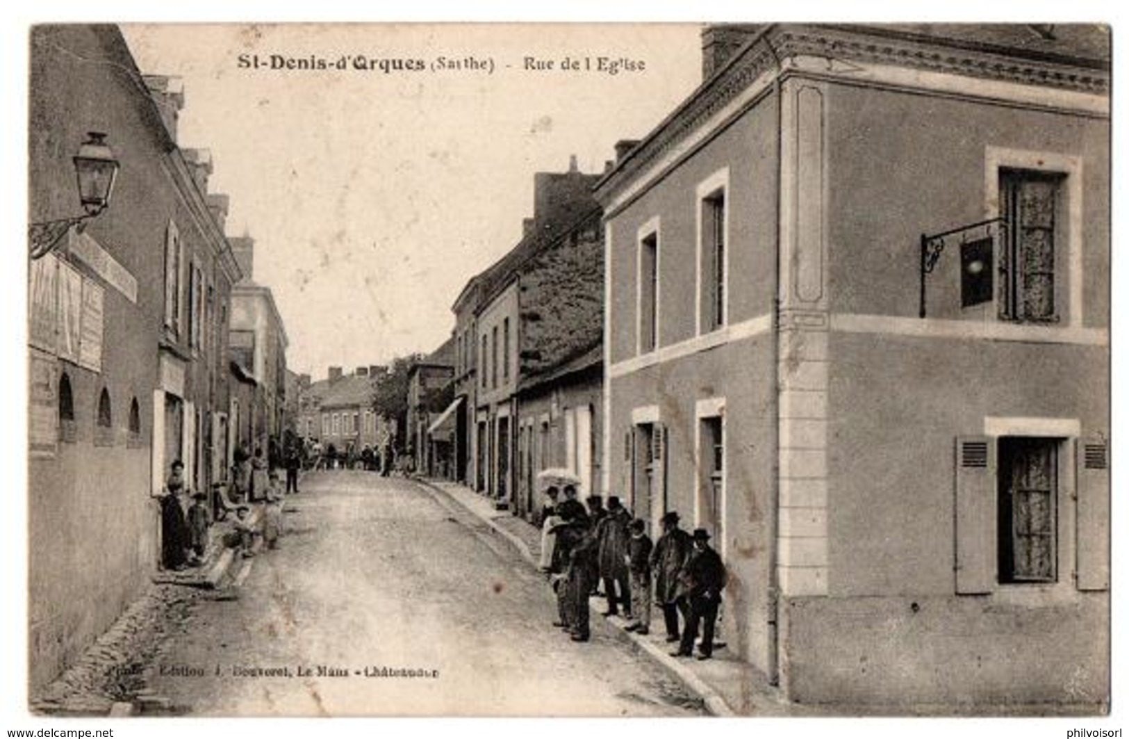 ST DENIS D ORQUES RUE DE L EGLISE TRES ANIMEE - Autres & Non Classés