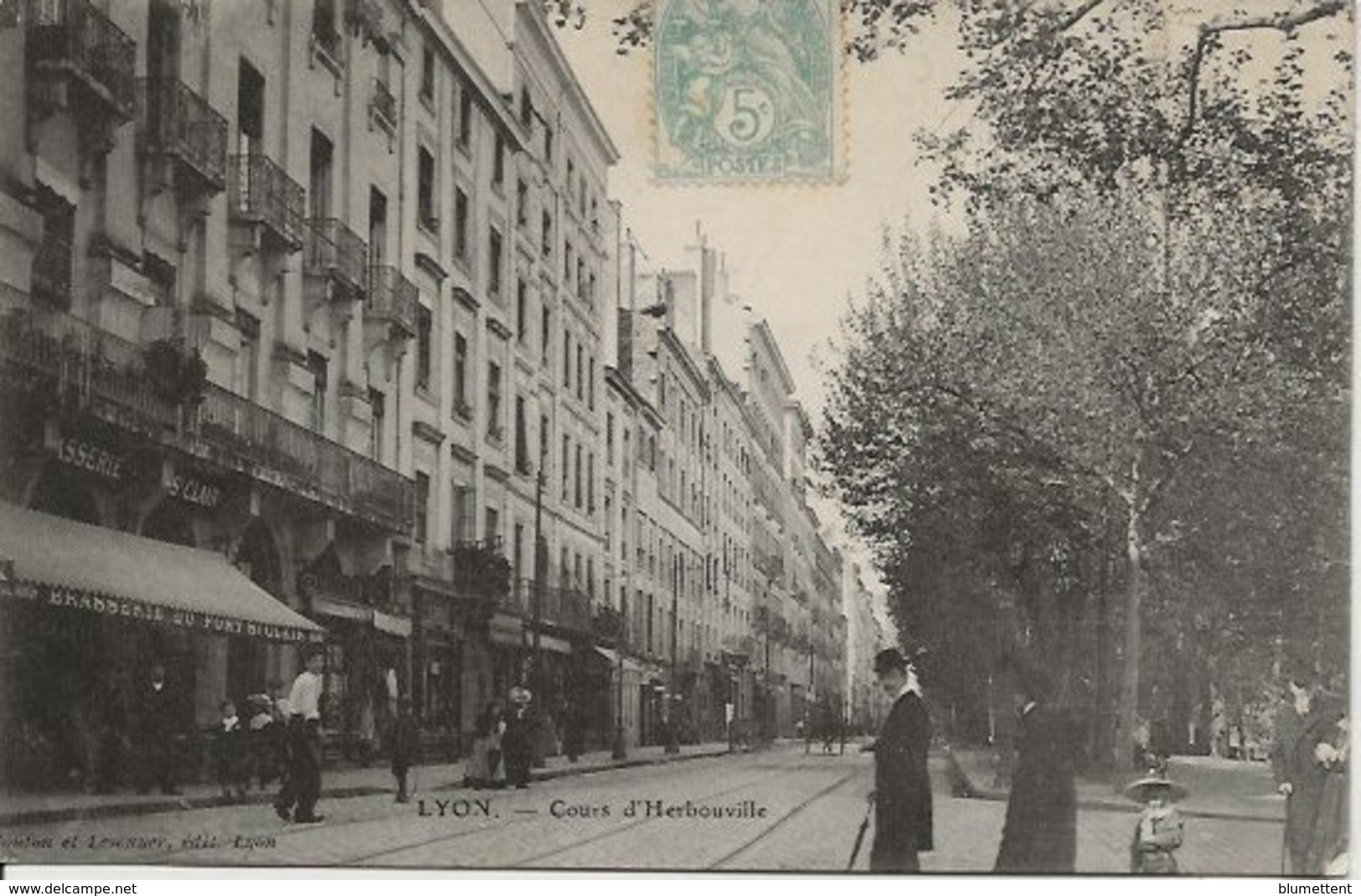 CPA Cours D'Herbouville LYON IVème Arrondissement - Lyon 4