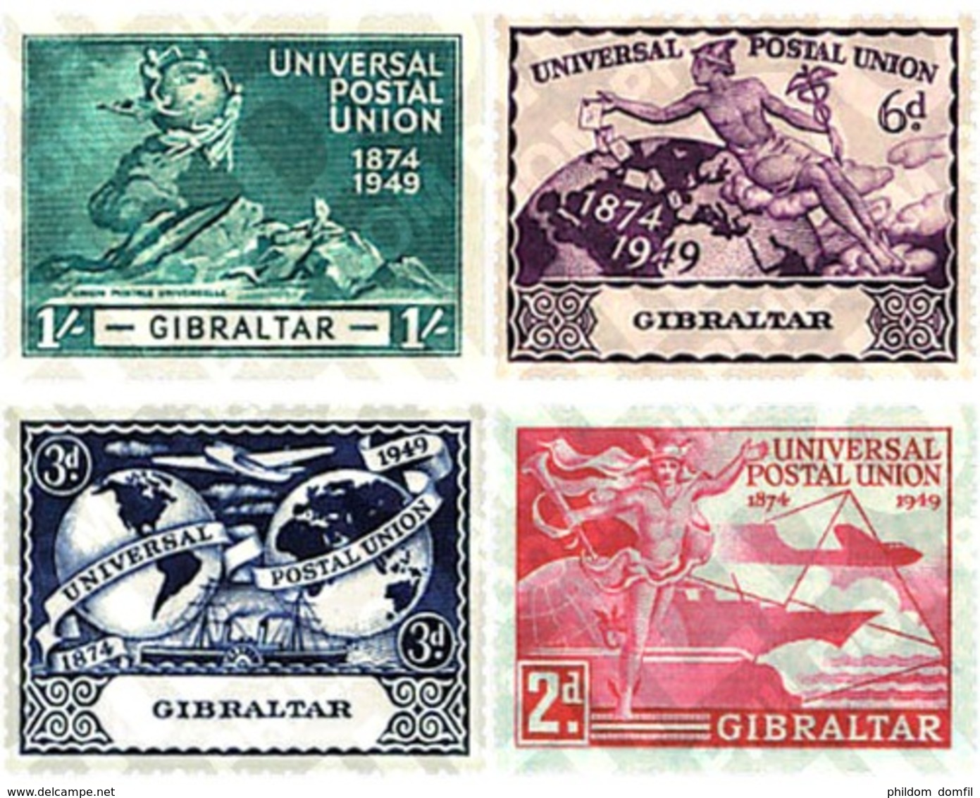 Ref. 83348 * MNH * - GIBRALTAR. 1949. 75th ANNIVERSARY OF UPU . 75 ANIVERSARIO DE LA UPU - Gibraltar