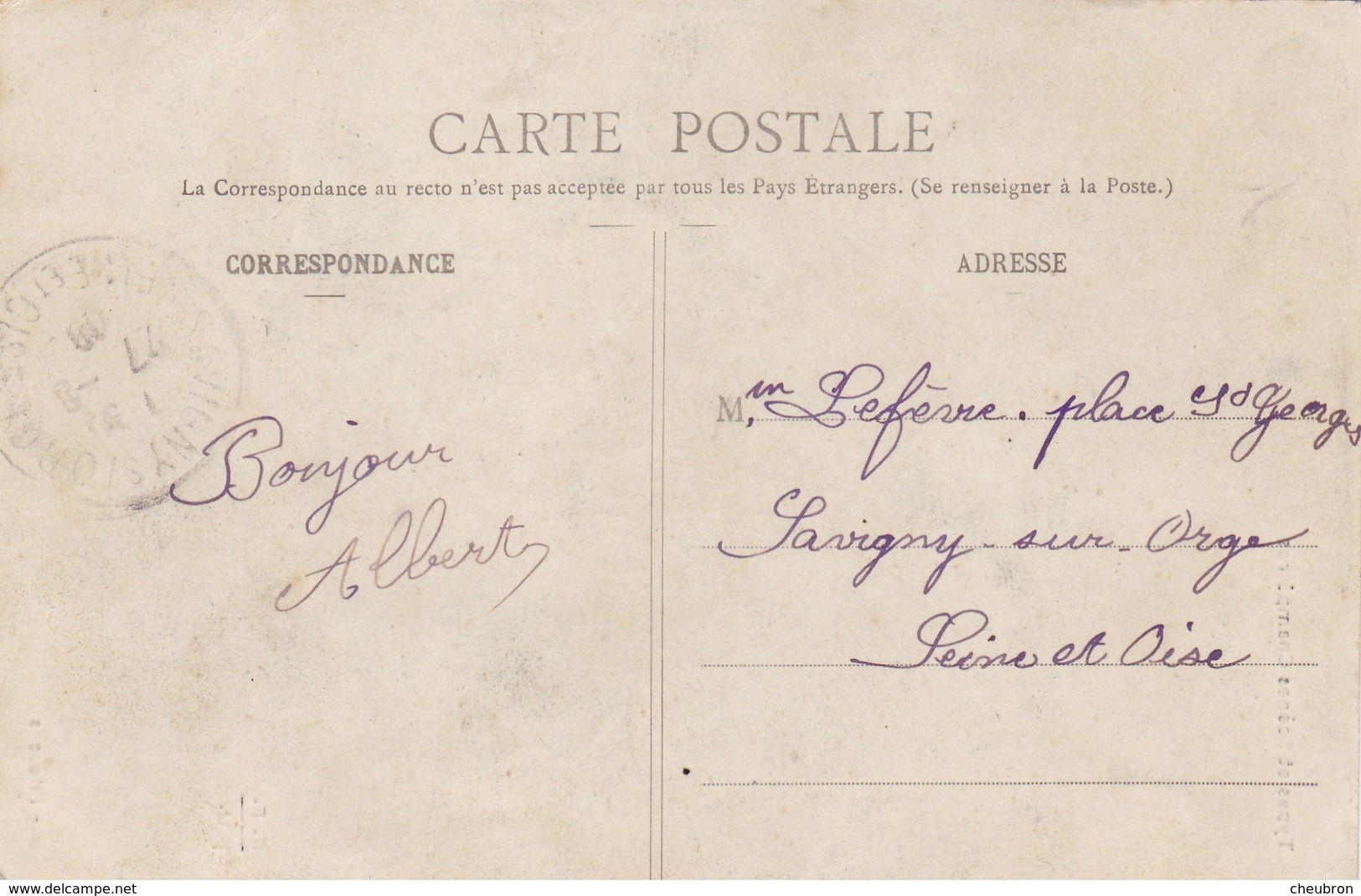 91. SAVIGNY SUR ORGE ( A DESTINATION DE). CPA.  METIERS.  FILEUSES. ANNÉE 1908 - Artisanat