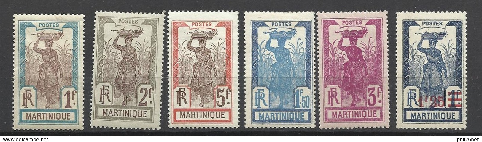 Martinique Poste   N° 75 à 77 ; 115  ; 127 Et 128    Neufs * *  Et Neufs  * B/ TB .....  - Ungebraucht