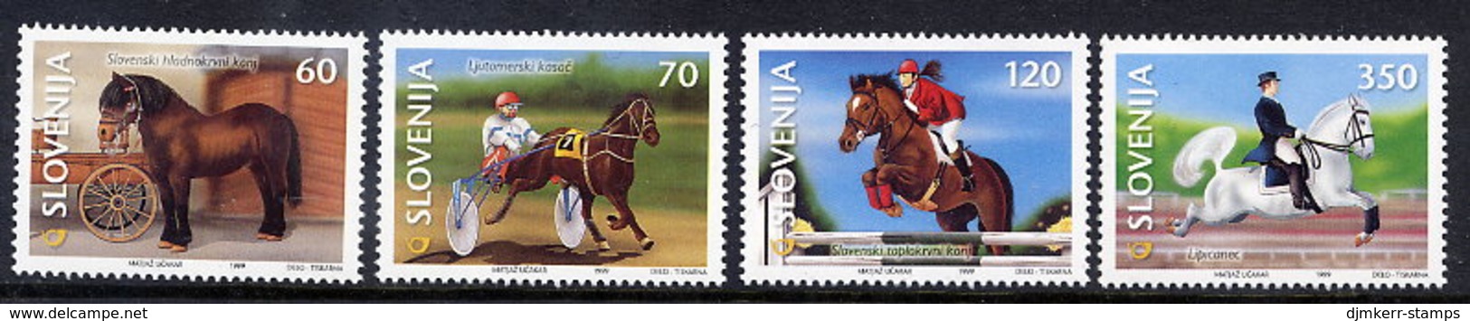 SLOVENIA 1999 Horses: Equestrian Sports MNH / **.  Michel 263-66 - Slovenië