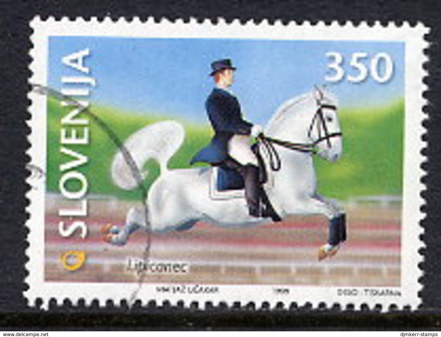SLOVENIA 1999 Horses: Equestrian Sports 350 T Used.  Michel 266 - Slovenia