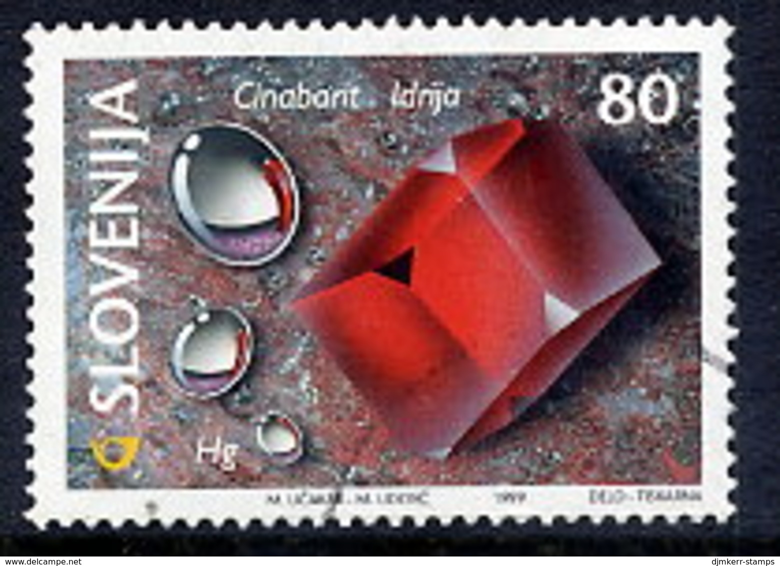 SLOVENIA 1999 Minerals Used.  Michel 257 - Slovenia