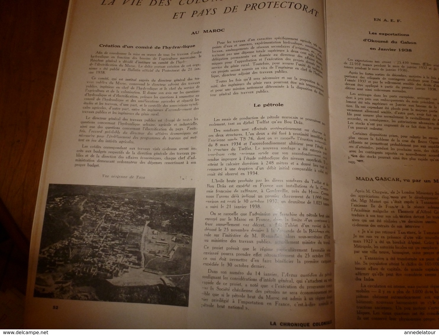 1938 LCCI : Maroc Et Pétrole; Taza; Port-Saïd ; Etc - 1900 - 1949