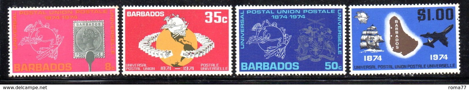 CI851 - BARBADOS 1968, Serie Yvert N. 286/288 ***  MNH   (2380A) .  Upu - Barbados (1966-...)