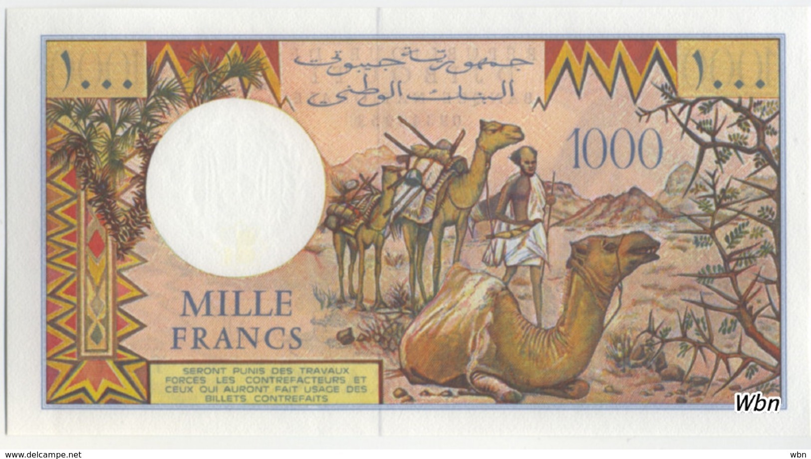 Djibouti 1000 Francs (P37e) -UNC- - Djibouti