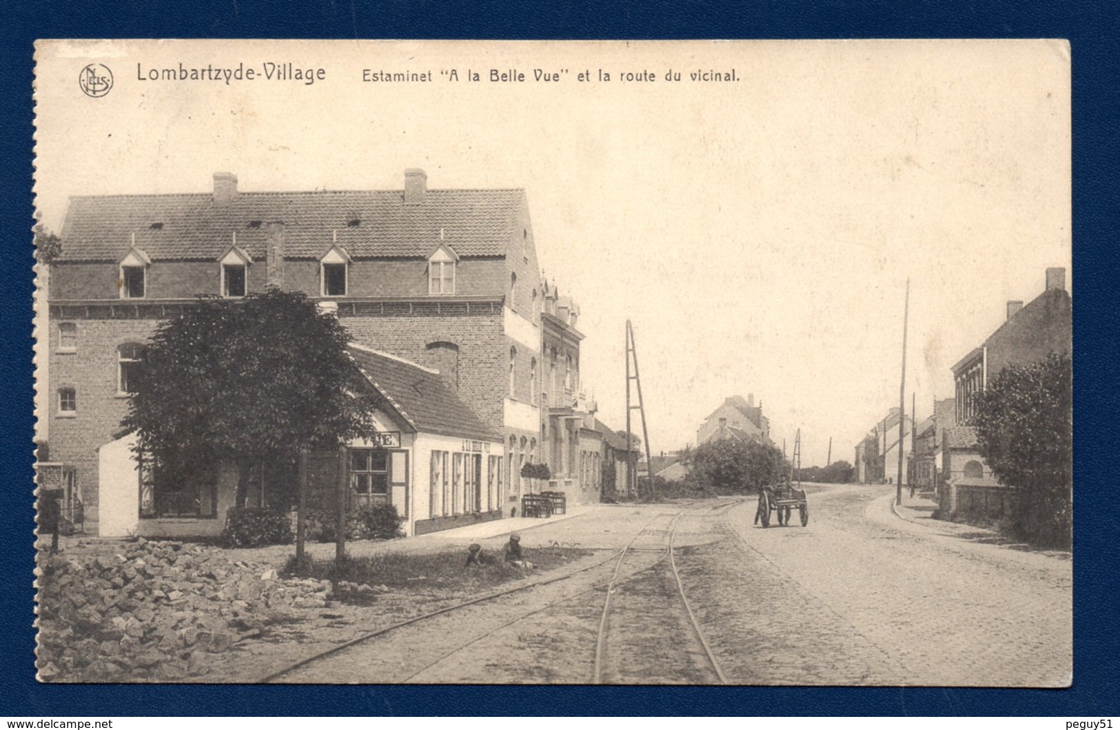 Lombartzyde-Village (Middelkerke). Estaminet A La Belle Vue. Route Du Vicinal. Feldpost 825  Camouflé Février 1917 - Middelkerke