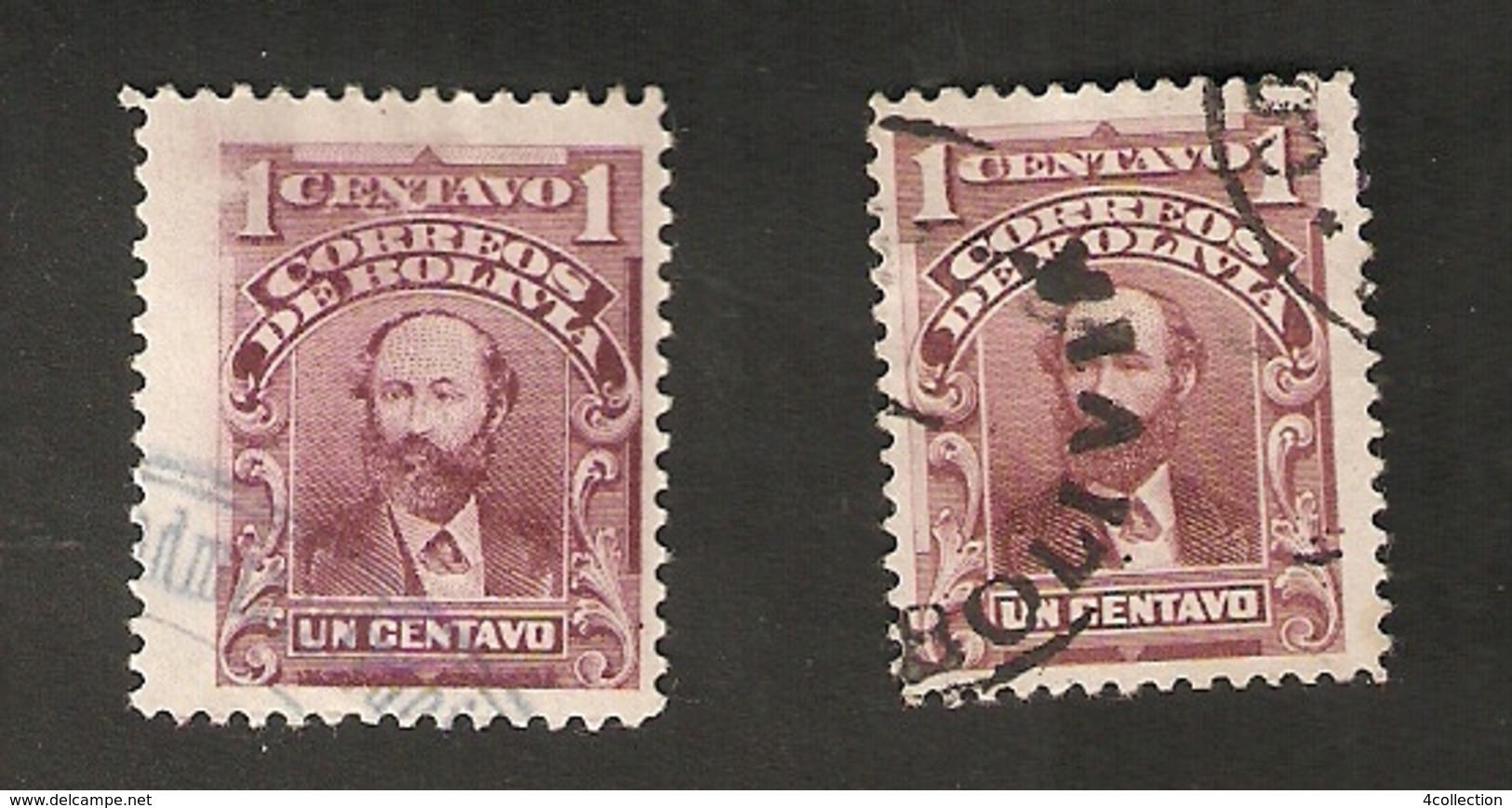 Bo4-7-1. America BOLIVIA 1 Un Centavo 1901 - 1904 Antonio Torres - Bolivia