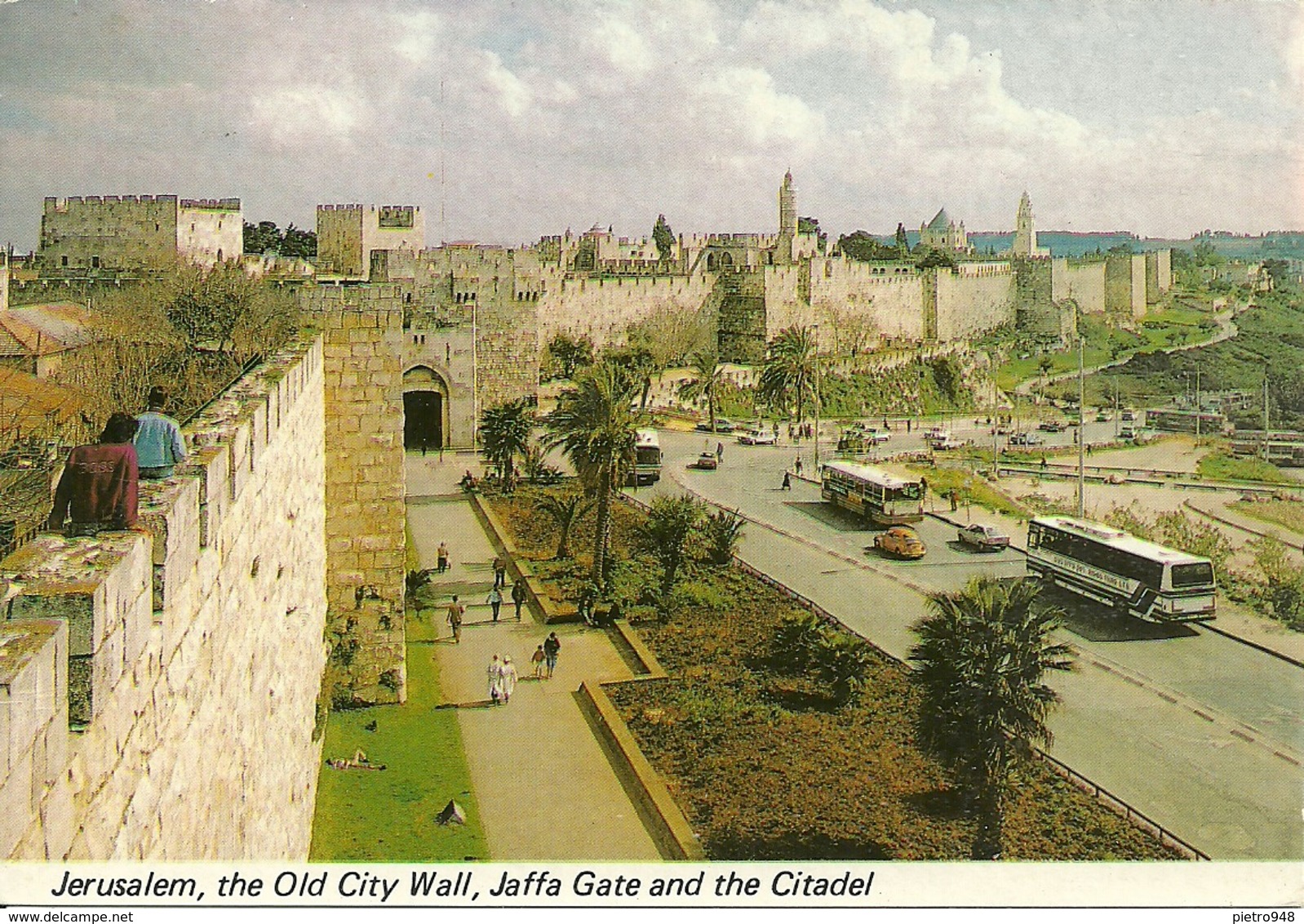 Jerusalem, Gerusalemme (Israele) The Old City Wall, Jaffa Gate, The Citadel And Mt. Sion - Israele